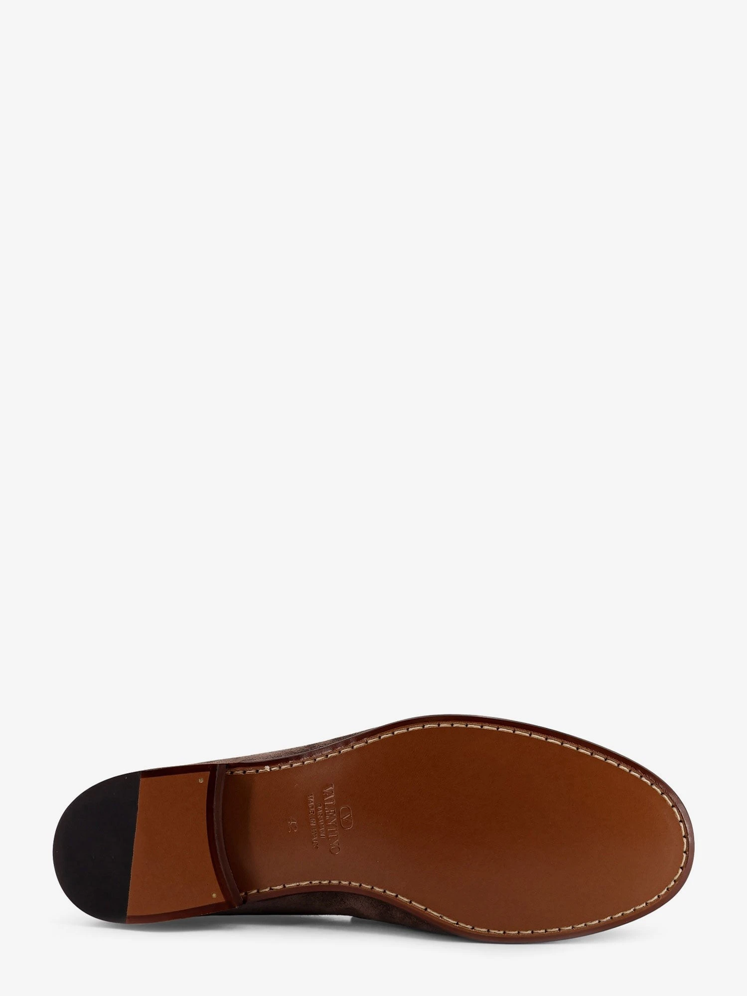 Suede loafers with metal VLogo Signature.webp