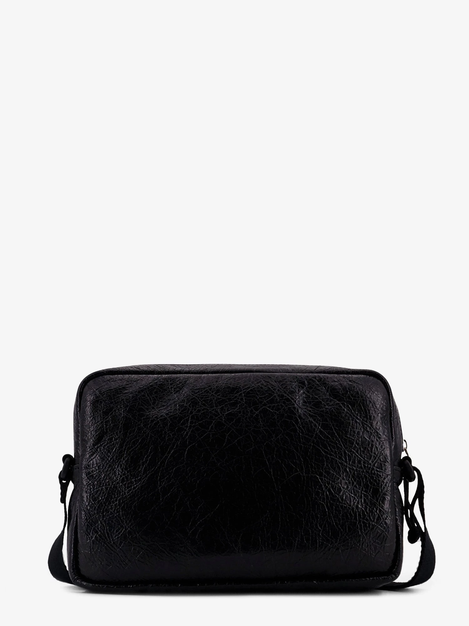 Leather crossbody bag with logo on the front.webp