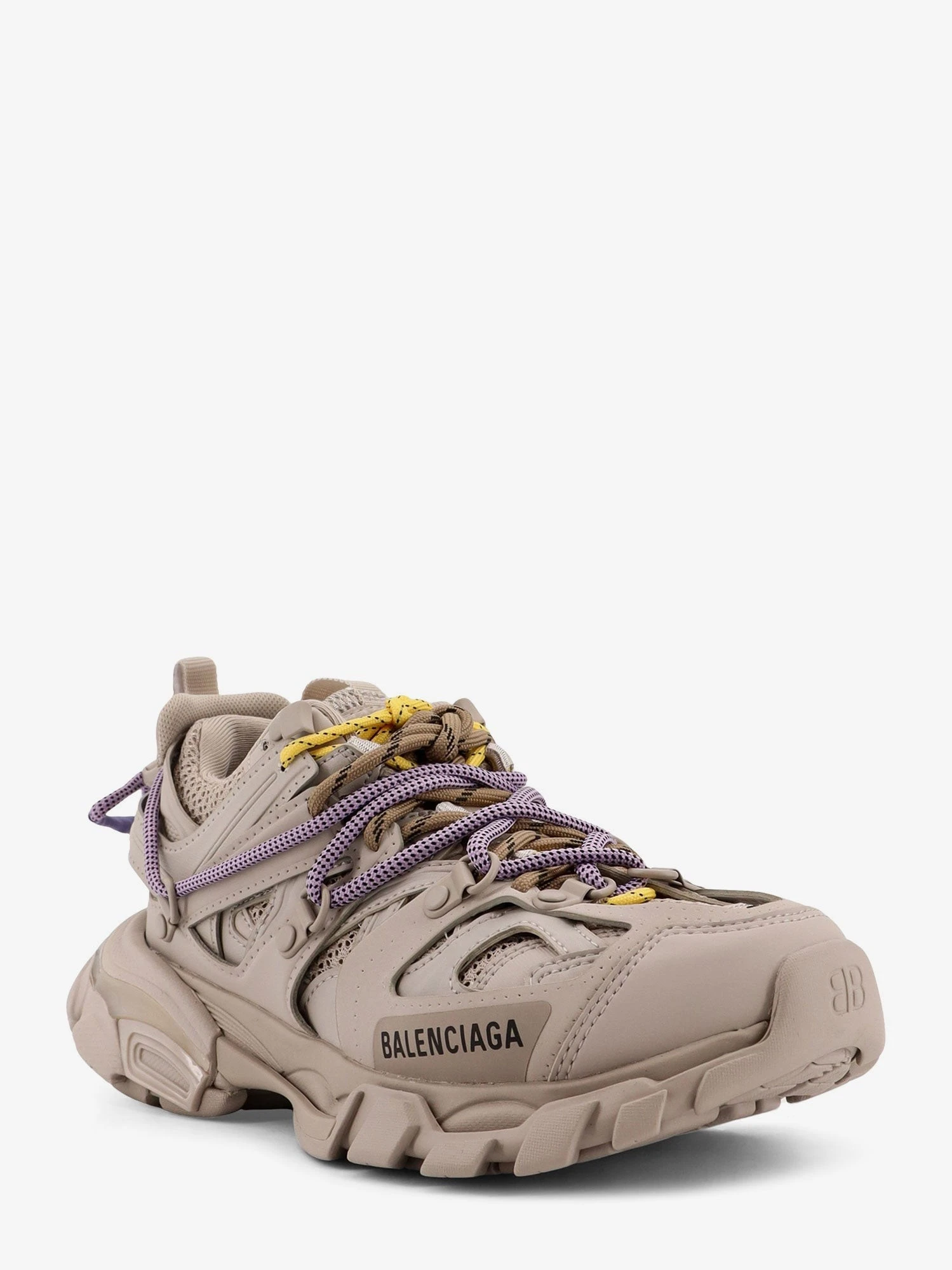 Track mesh sneakers with colored laces detail.webp