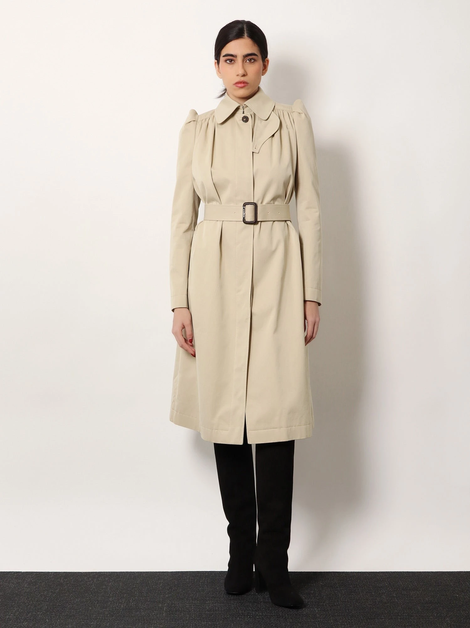 Cotton trench with Puff sleeves.webp