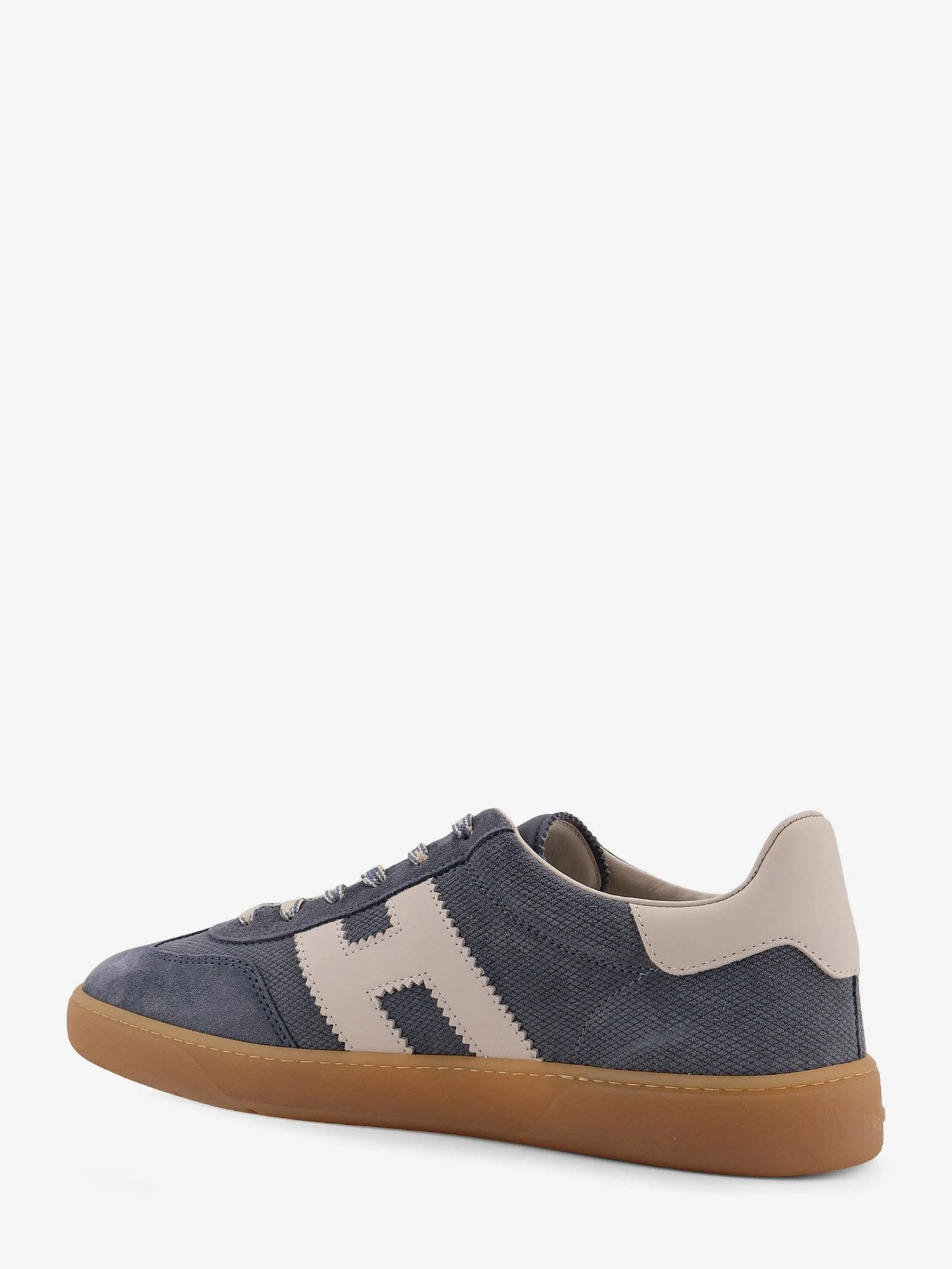 Suede sneakers with side logo.webp
