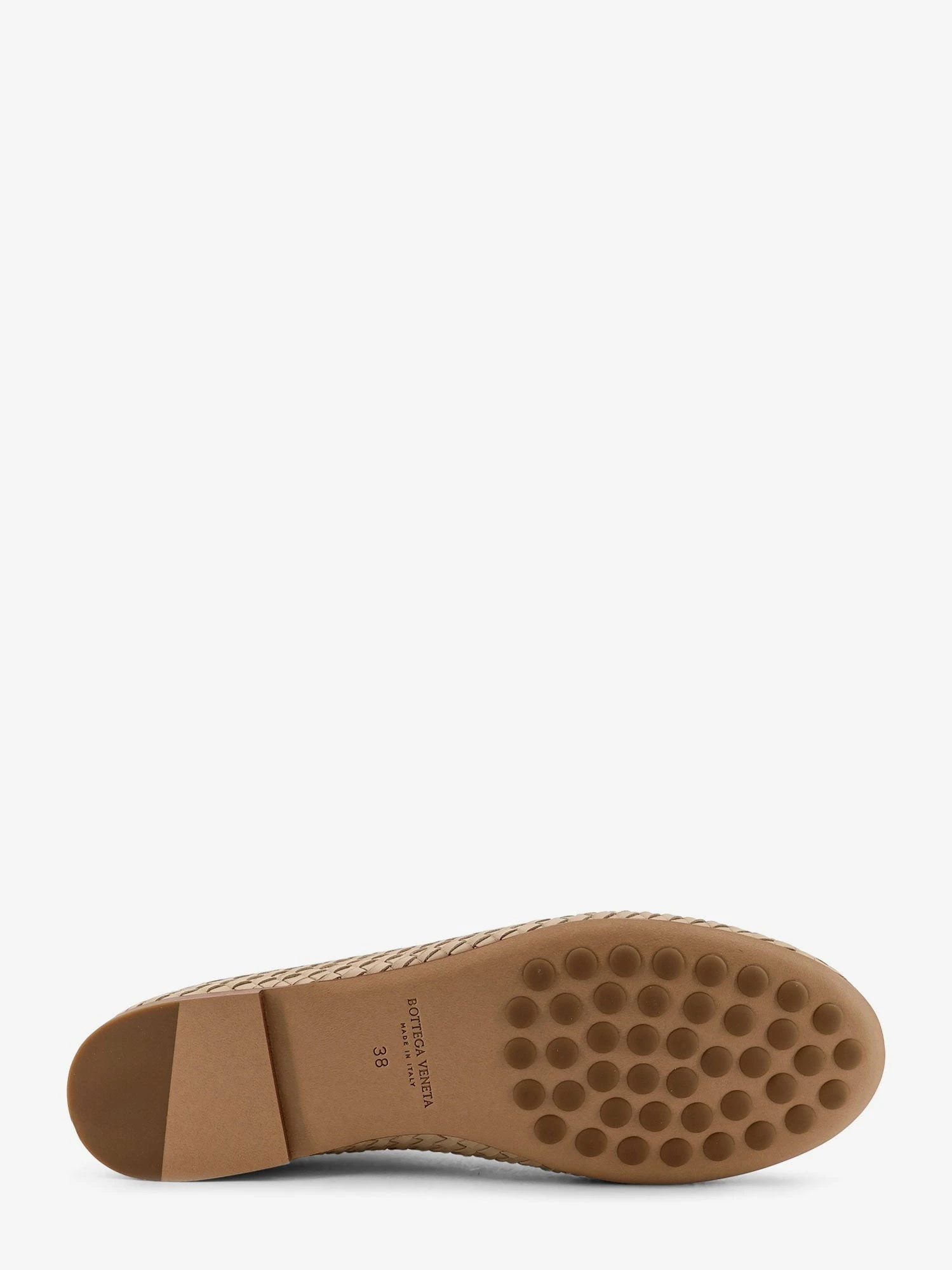 Rosa Flat leather ballerinas with Intrecciato motif.webp