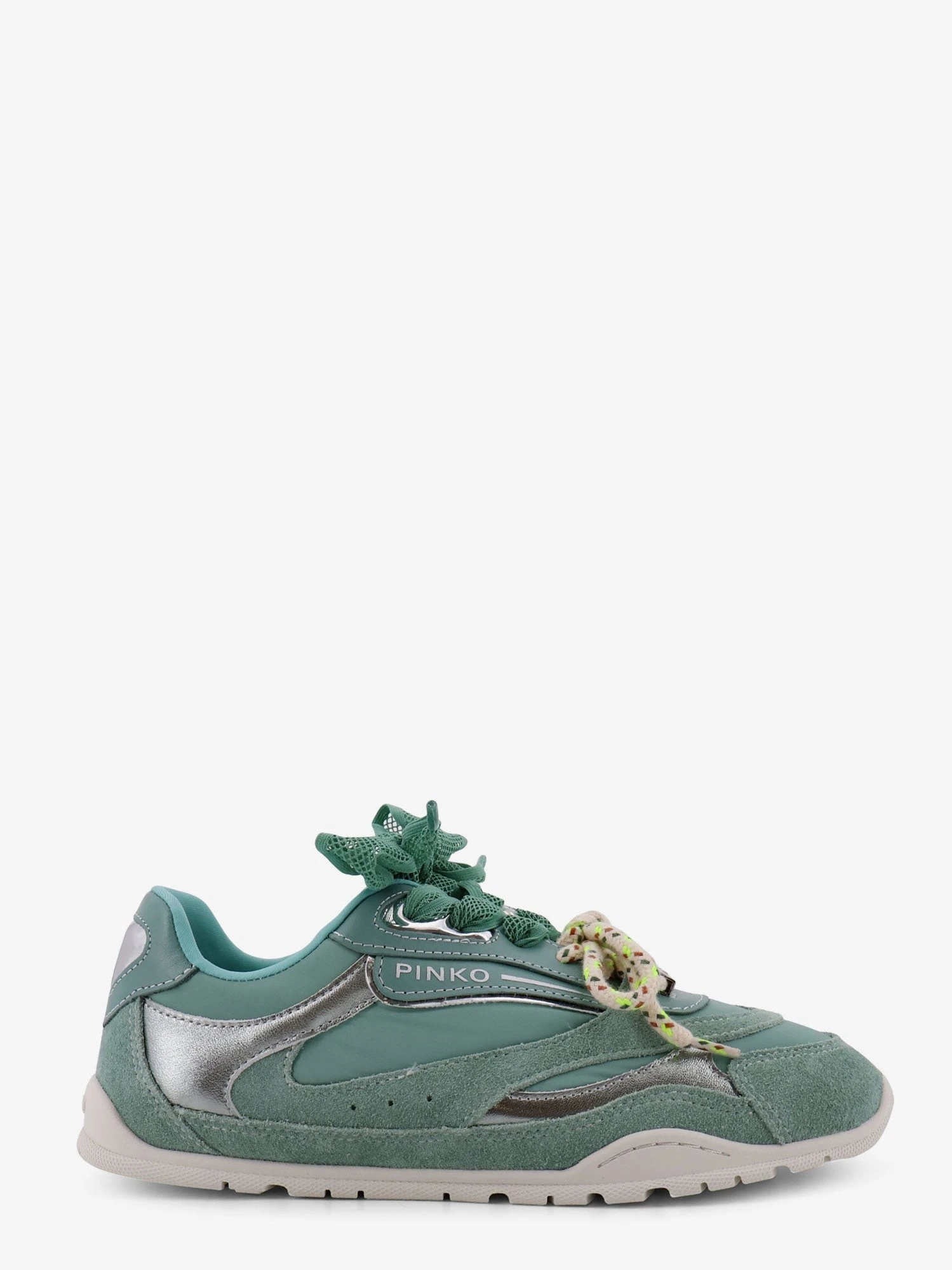 Yulia suede sneakers with nylon inserts.webp