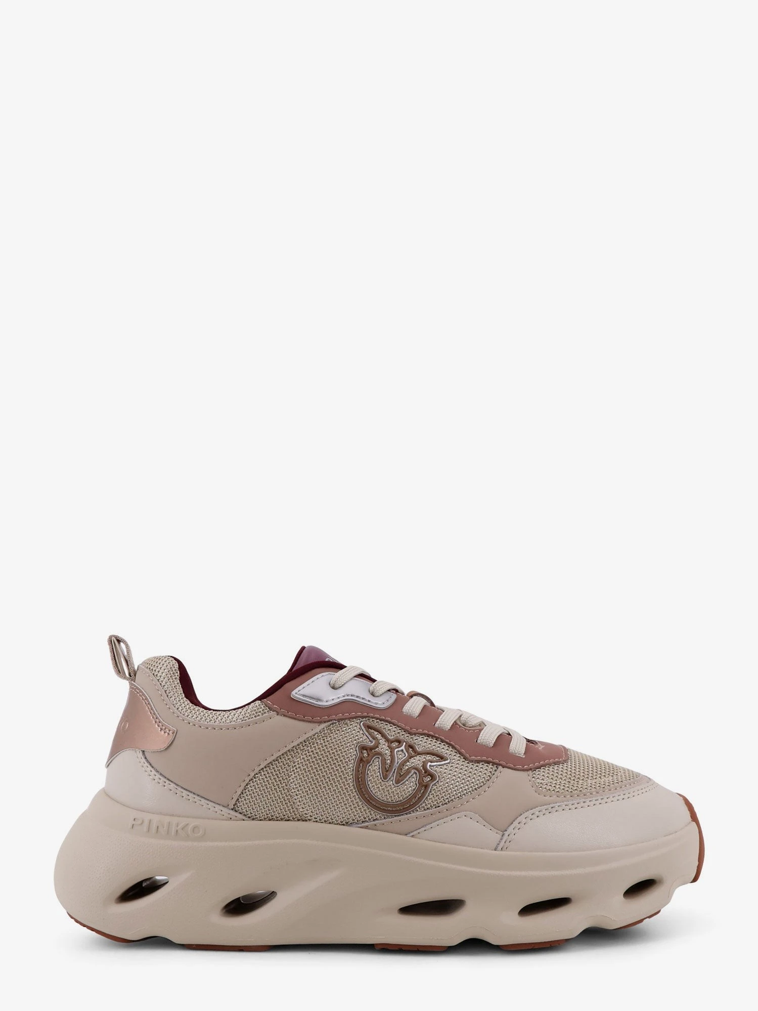 Nylon sneakers with leather inserts.webp