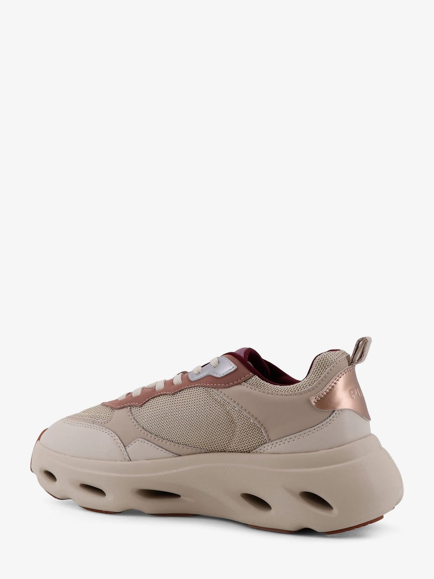 Nylon sneakers with leather inserts.webp