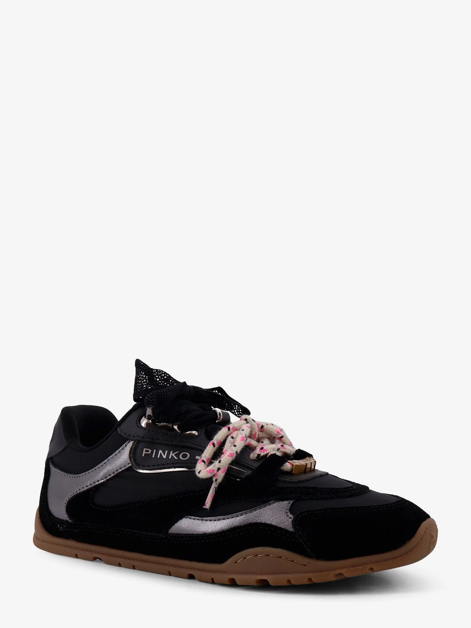 Yulia suede sneakers with nylon inserts.webp