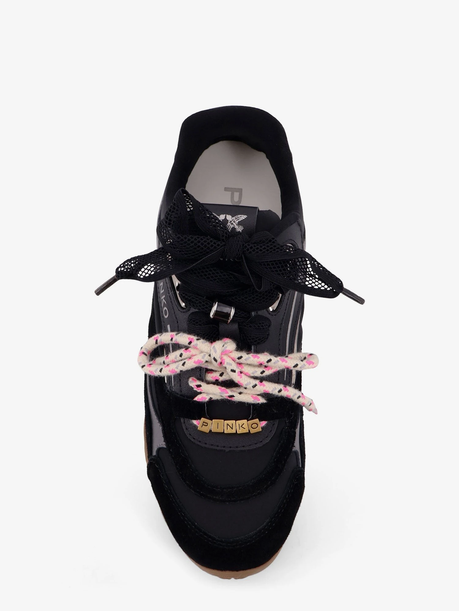 Yulia suede sneakers with nylon inserts.webp