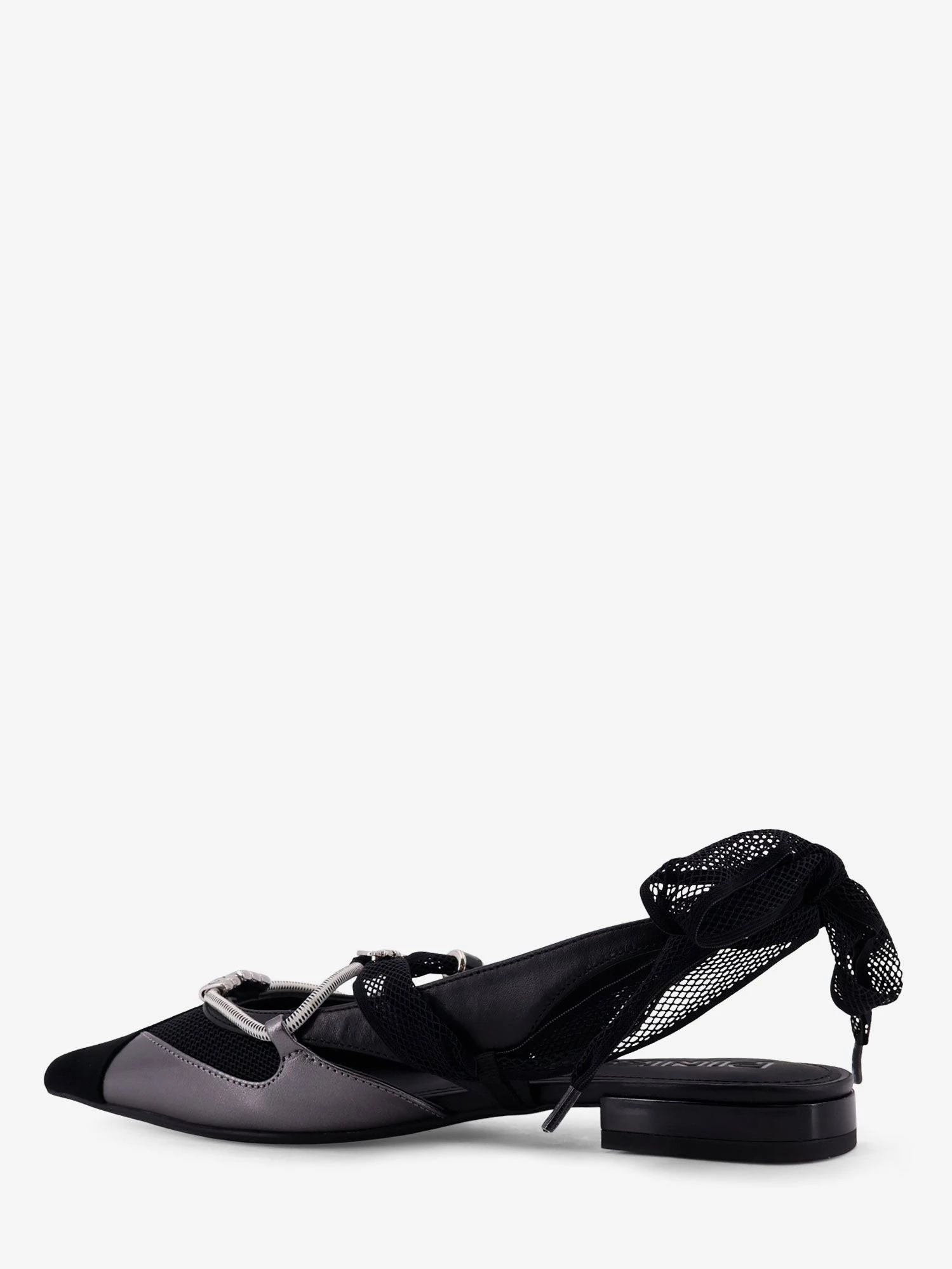 Gianira leather ballerinas with suede inserts.webp