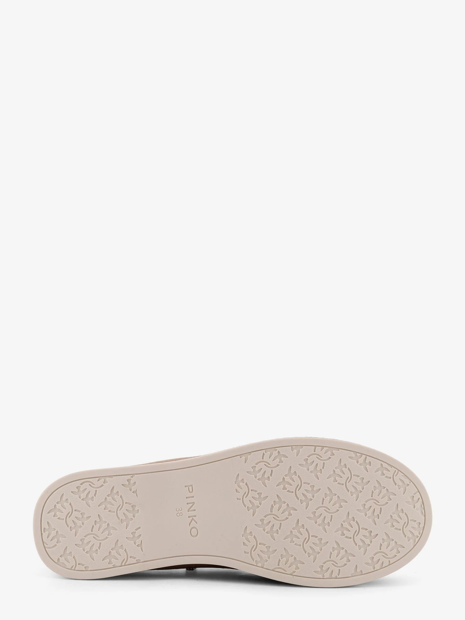 Grace suede loafers with metal lettering logo.webp