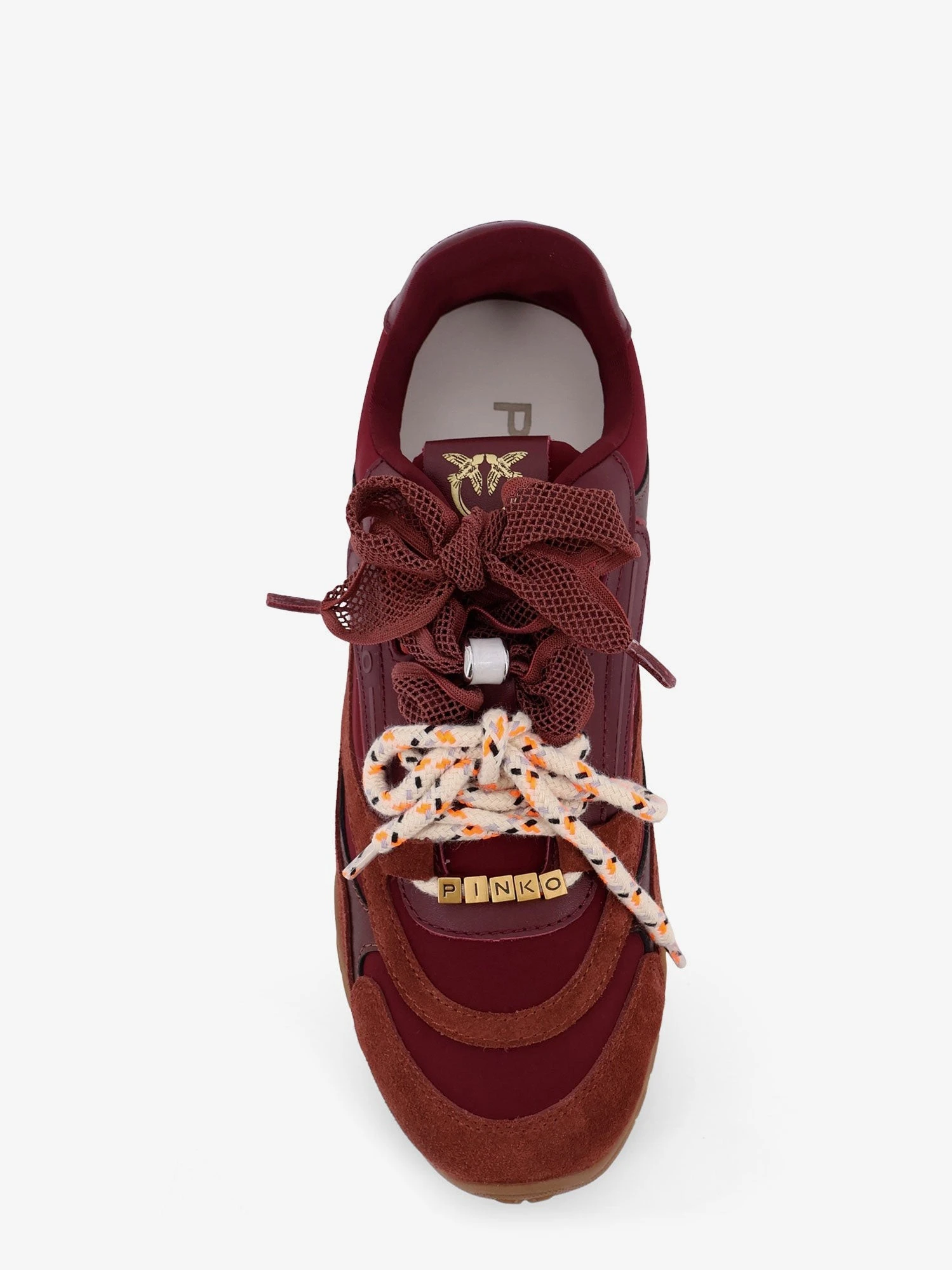 Yulia suede sneakers with nylon inserts.webp