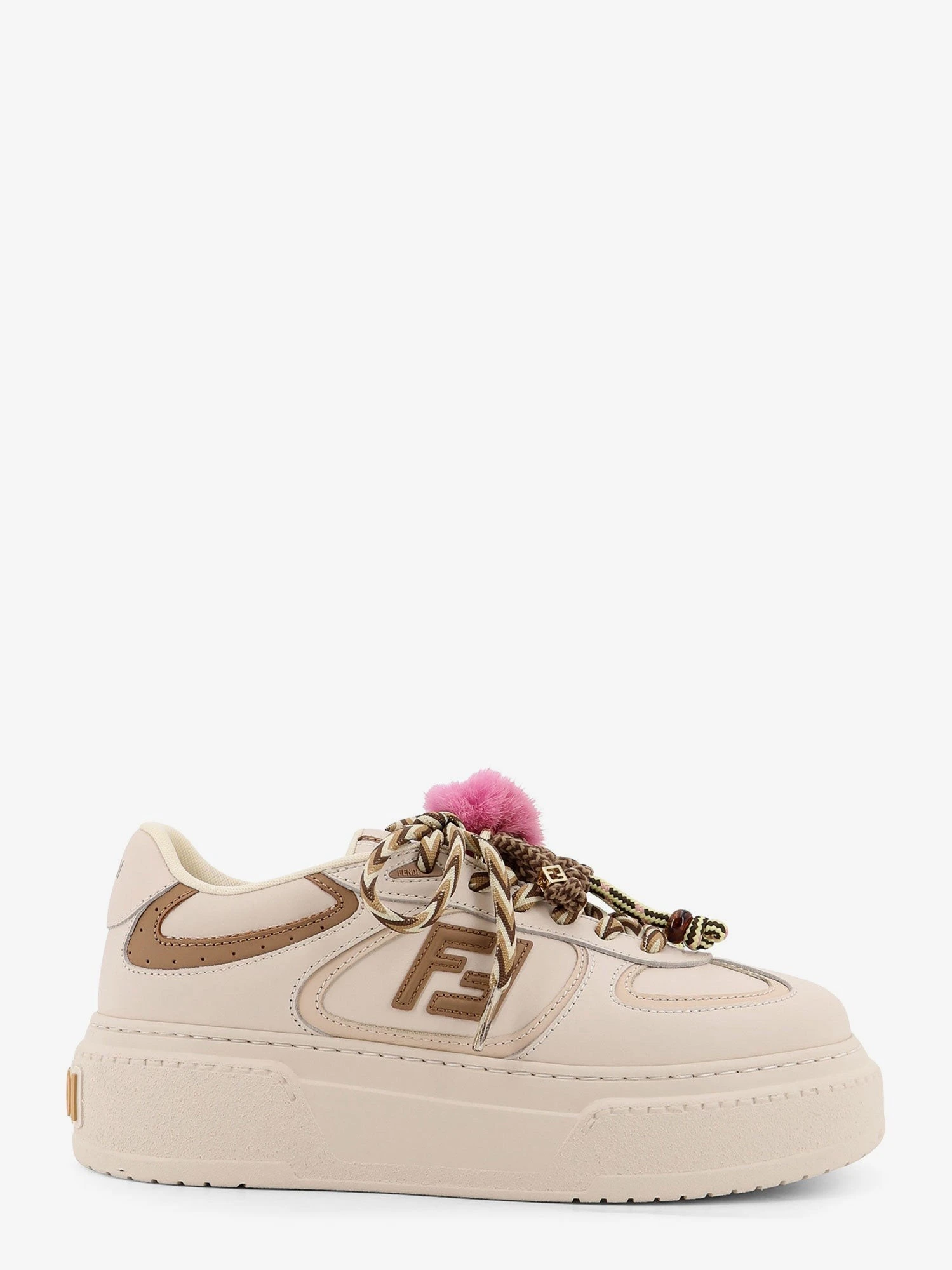 Fendi Match leather platform sneakers with charms.webp