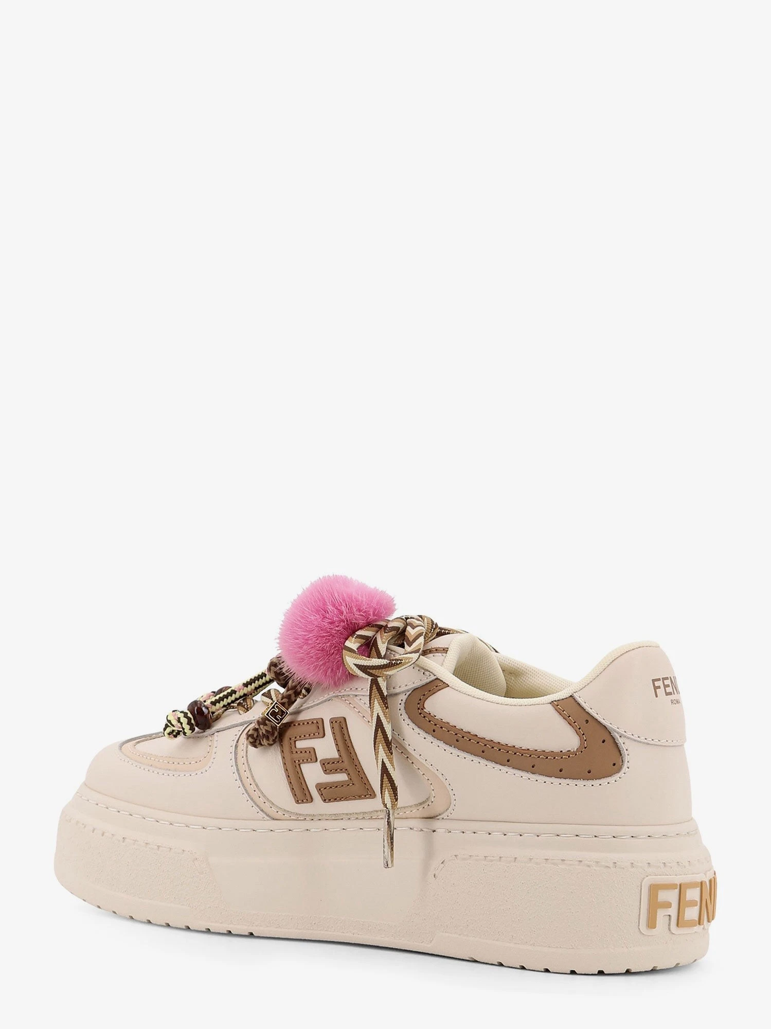 Fendi Match leather platform sneakers with charms.webp