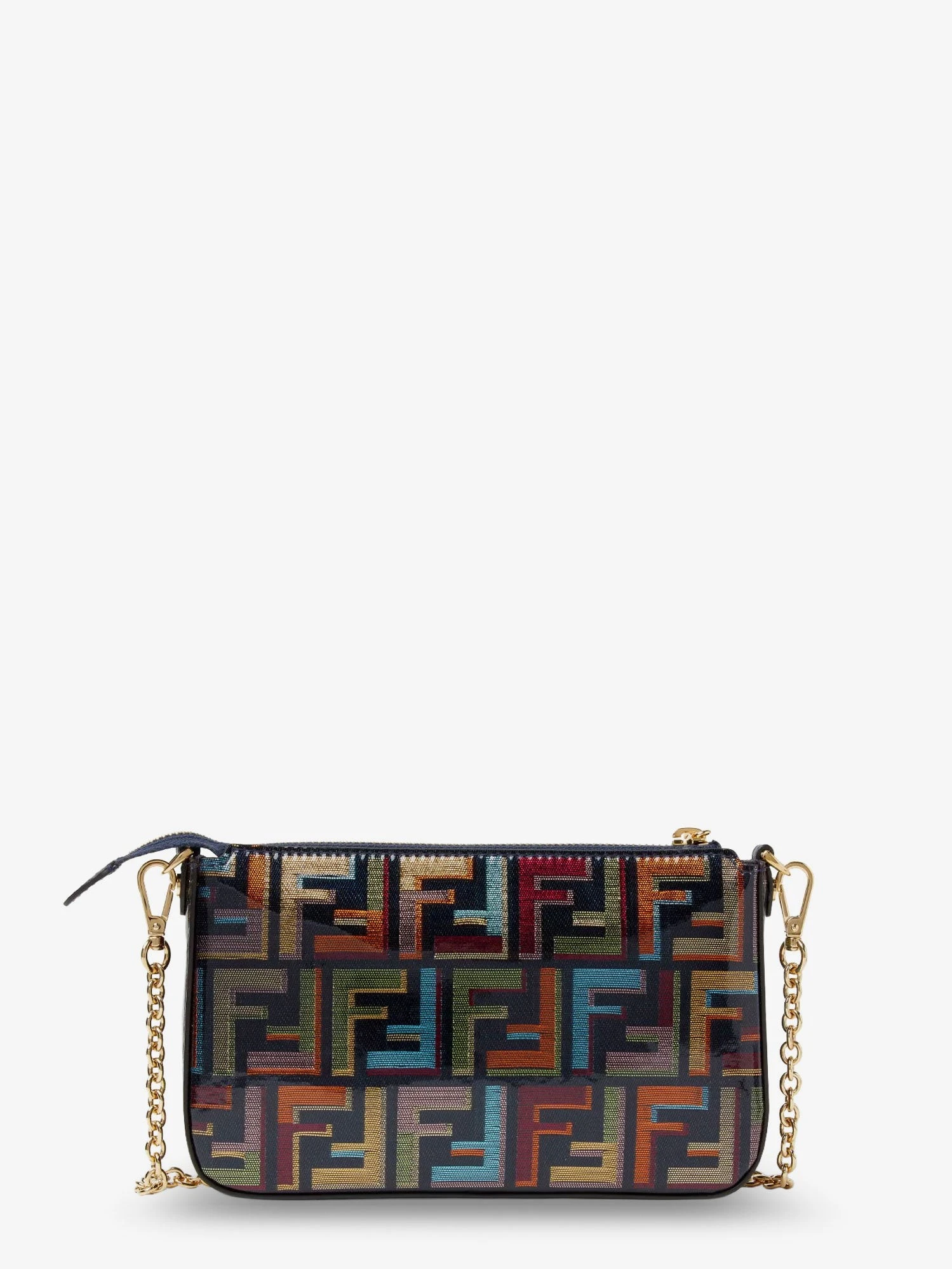 Baguette FF fabric clutch bag.webp
