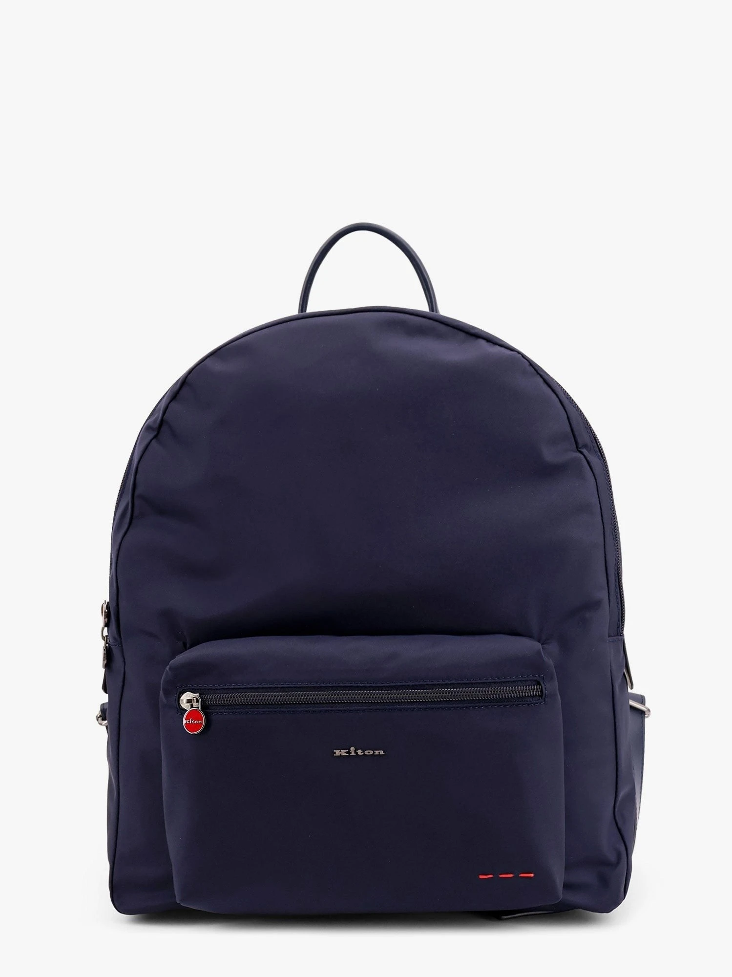 Nylon backpack with metal lettering logo.webp