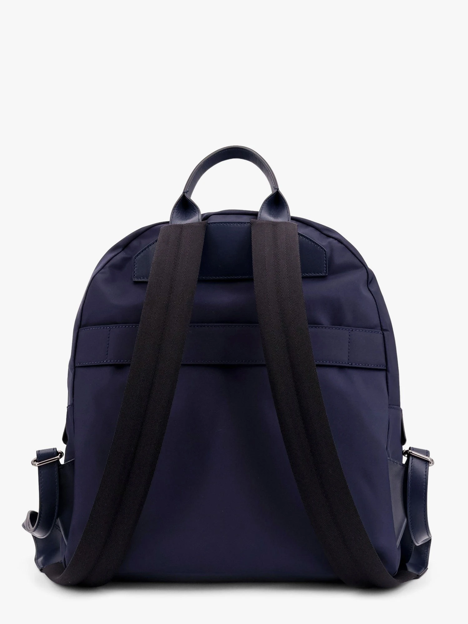 Nylon backpack with metal lettering logo.webp