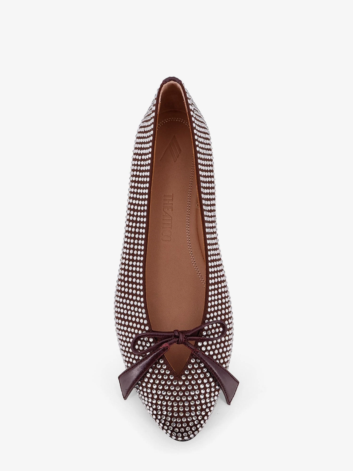 Kali satin ballerinas with all-over rhinestone detail.webp