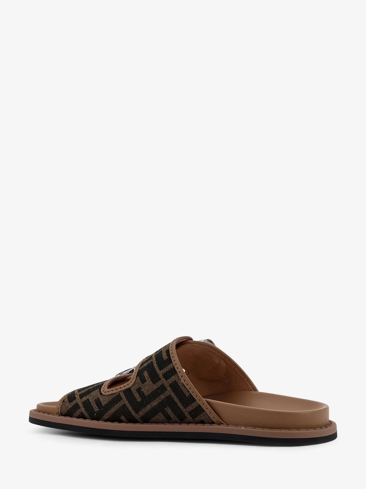 Feel sandals in FF jacquard fabric.webp