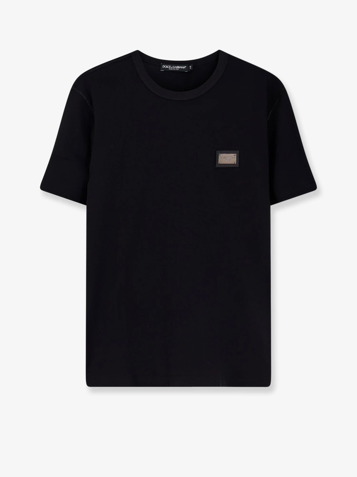 Cotton T-shirt with logo patch.webp
