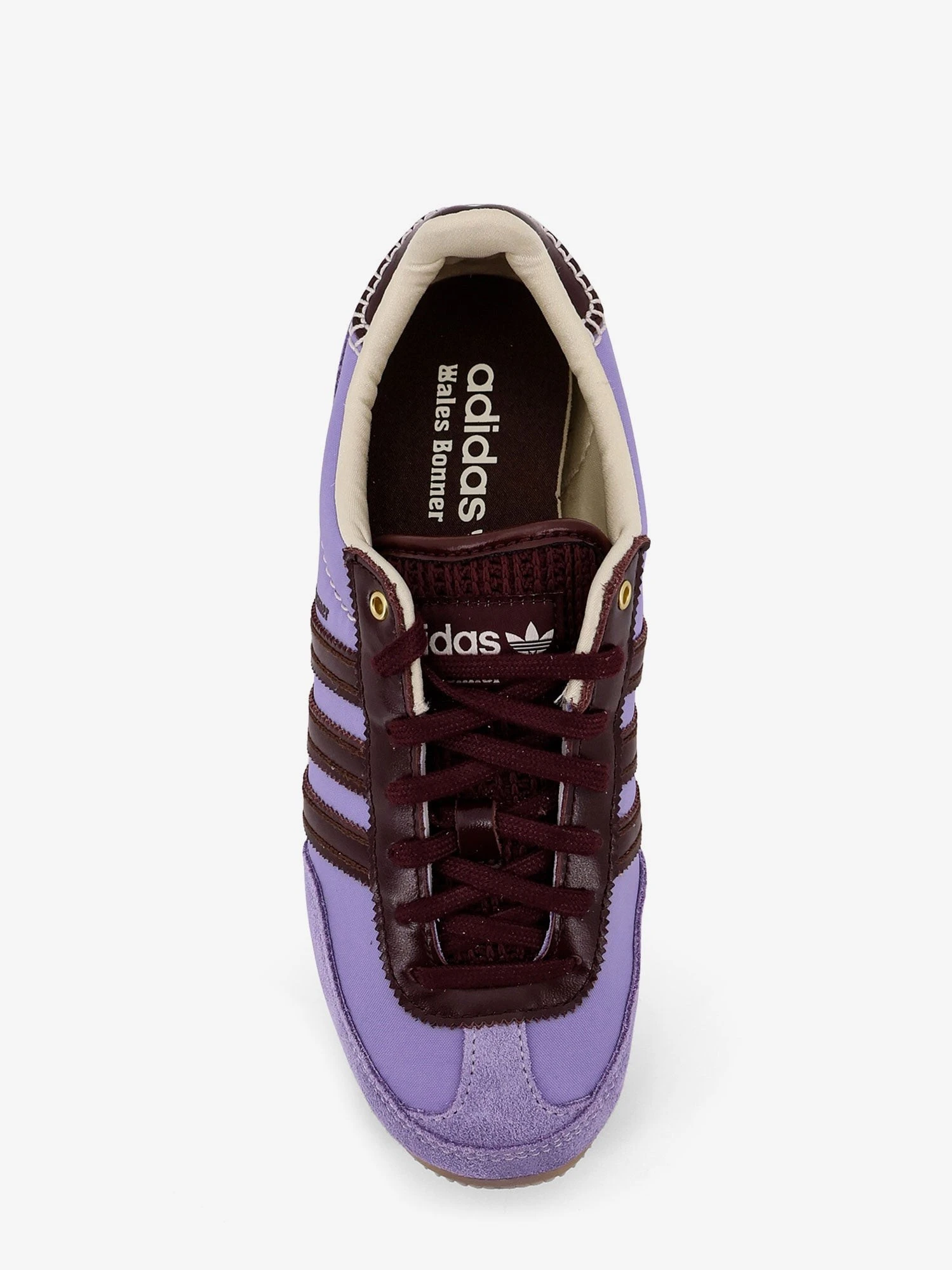 Nylon sneakers with suede inserts.webp