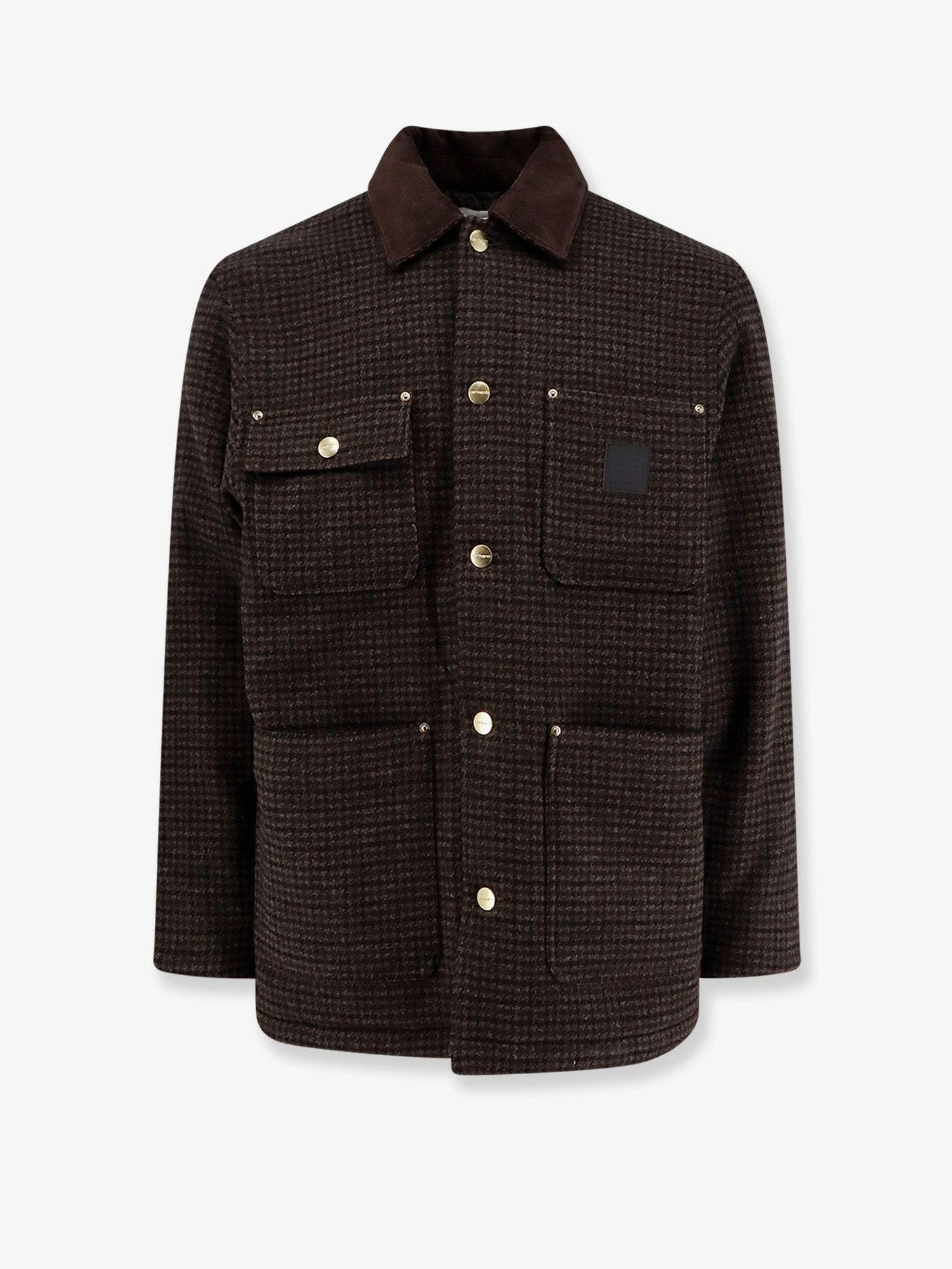 Lowis jacket with houndstooth pattern.webp