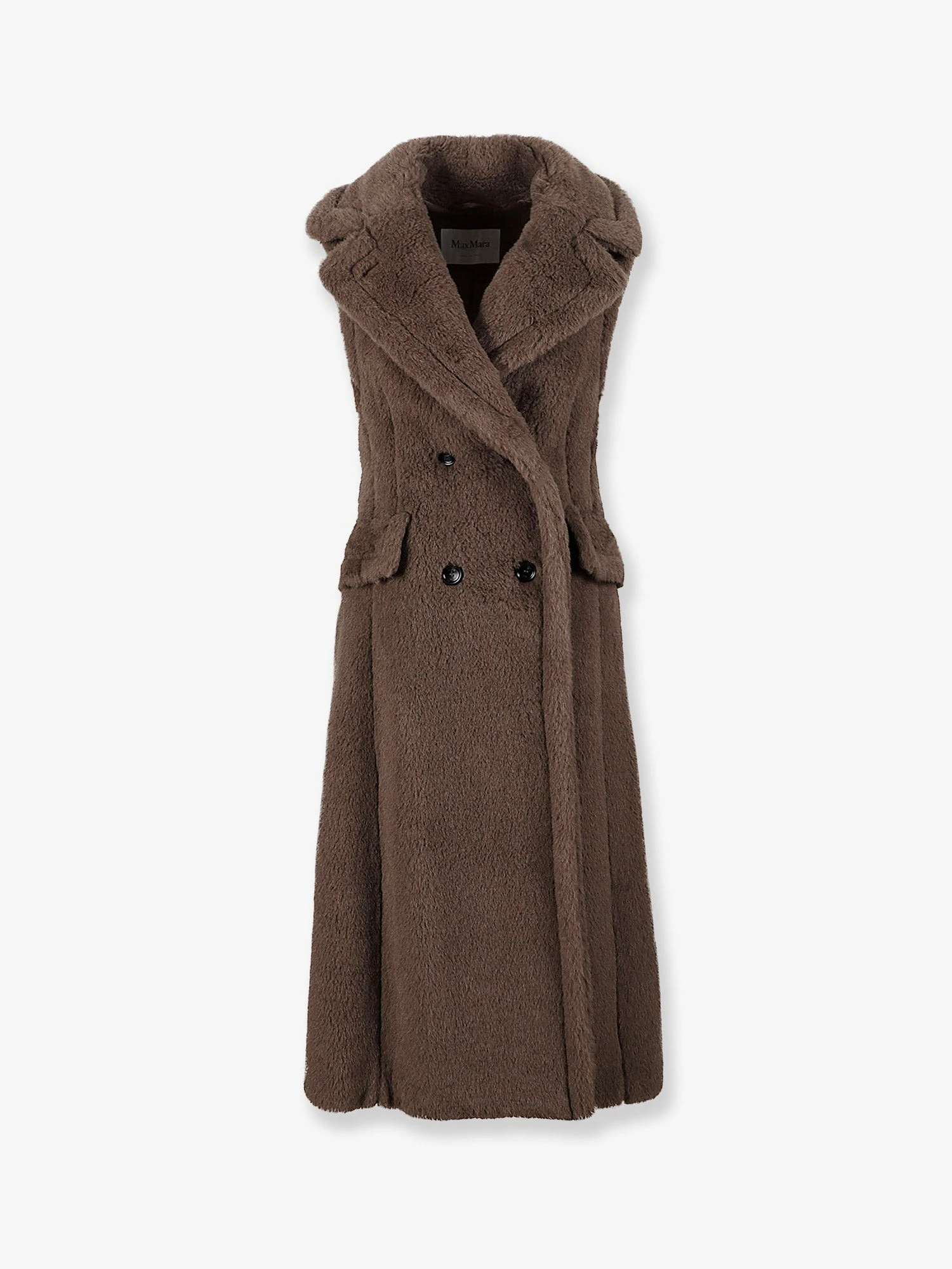 Boario sleeveless alpaca blend coat.webp