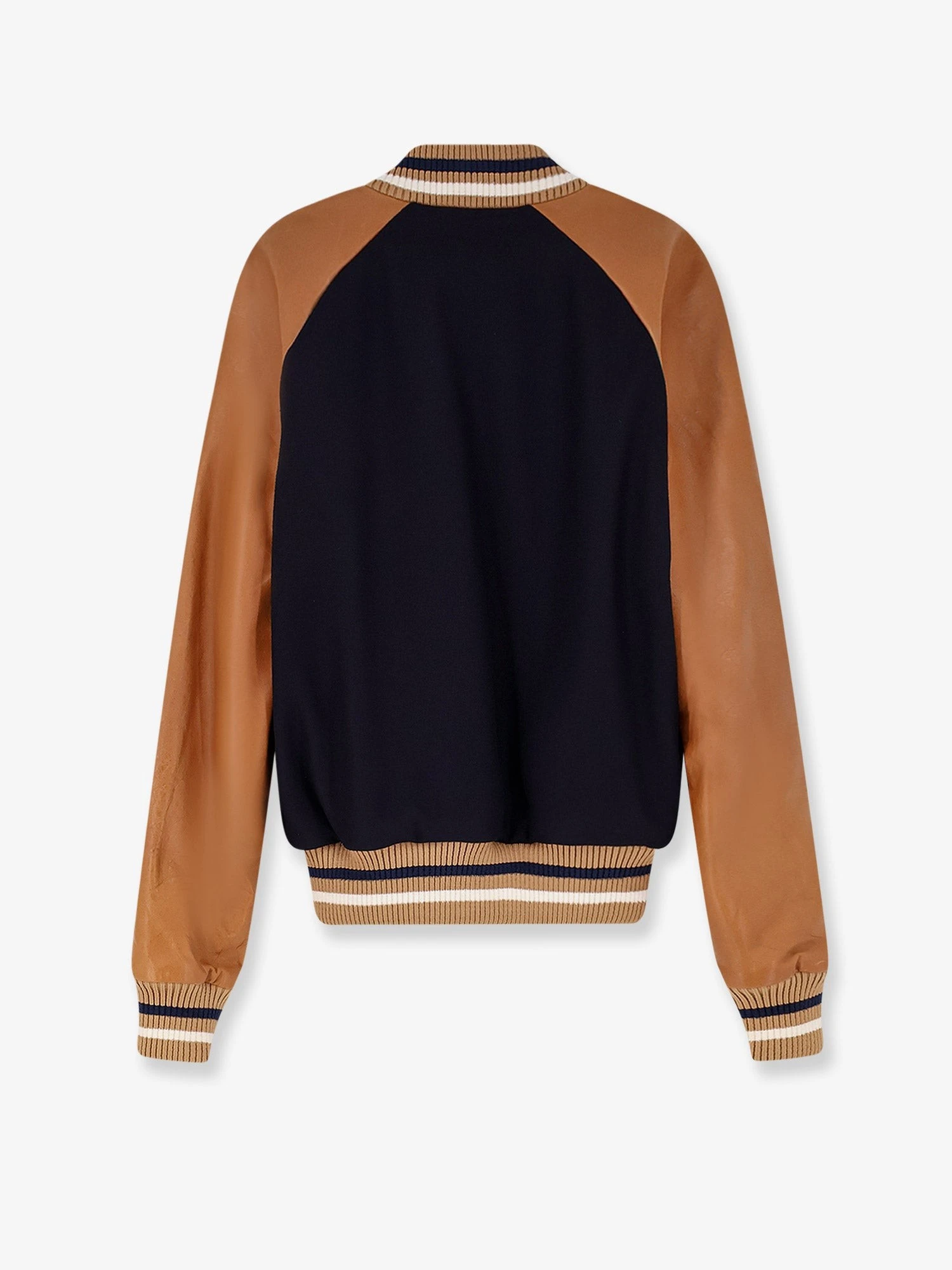 D2 Varsity wool and leather bomber.webp