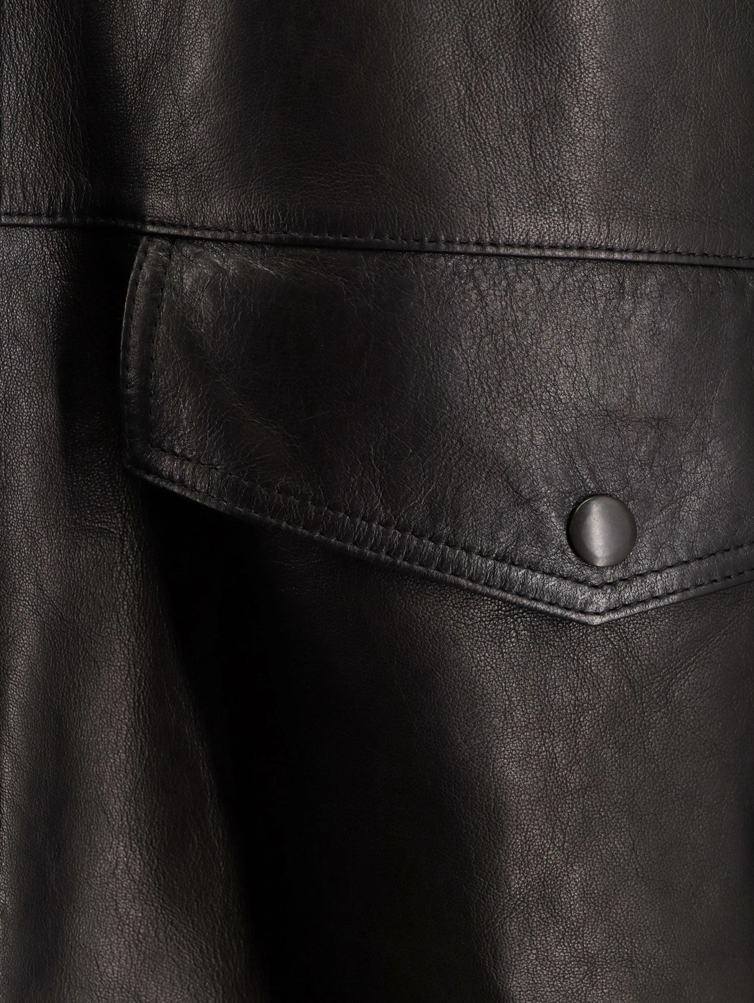Long padded leather Unisex jacket.webp