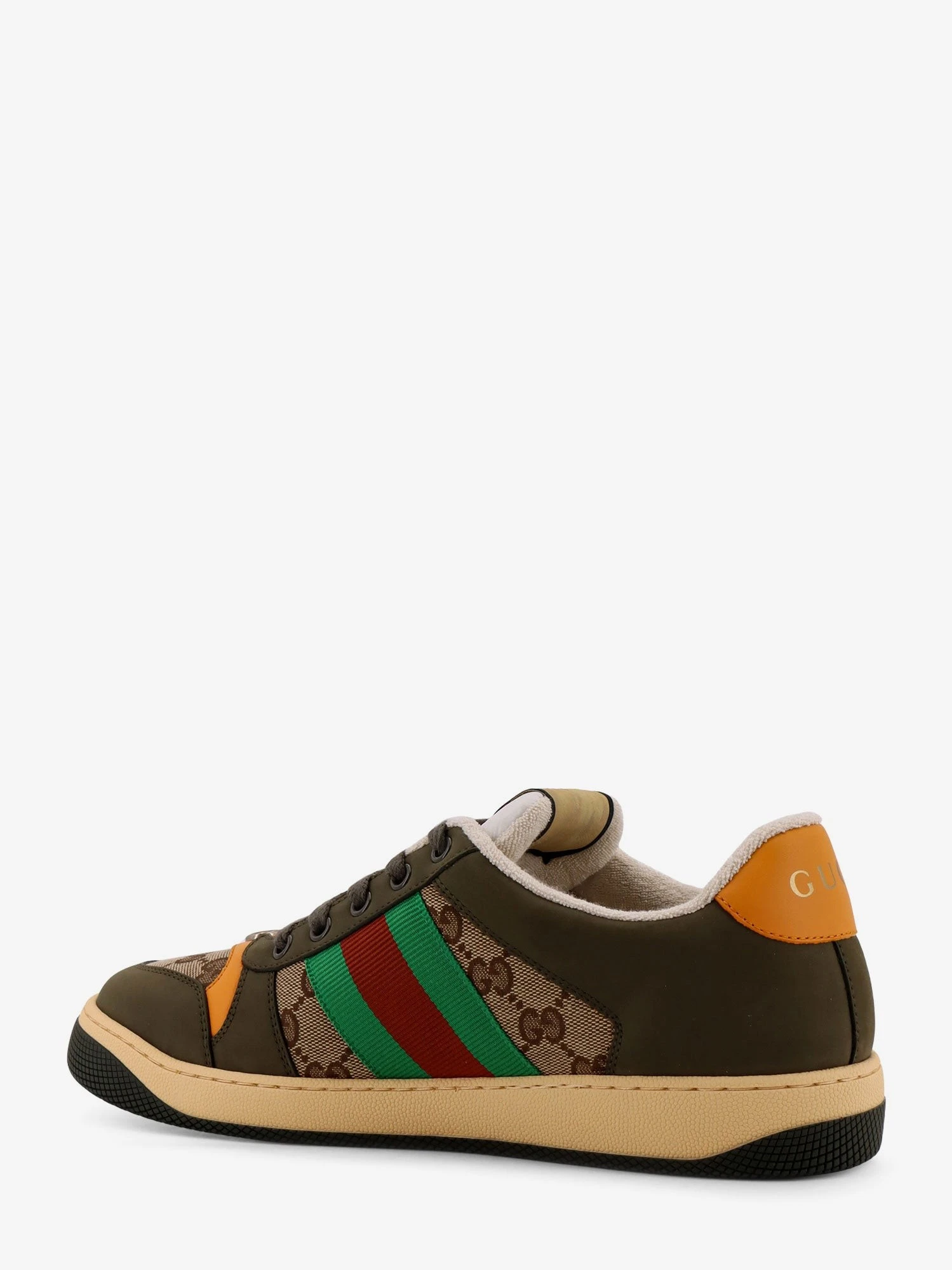 Screener low-top leather and GG Supreme fabric sneakers.webp