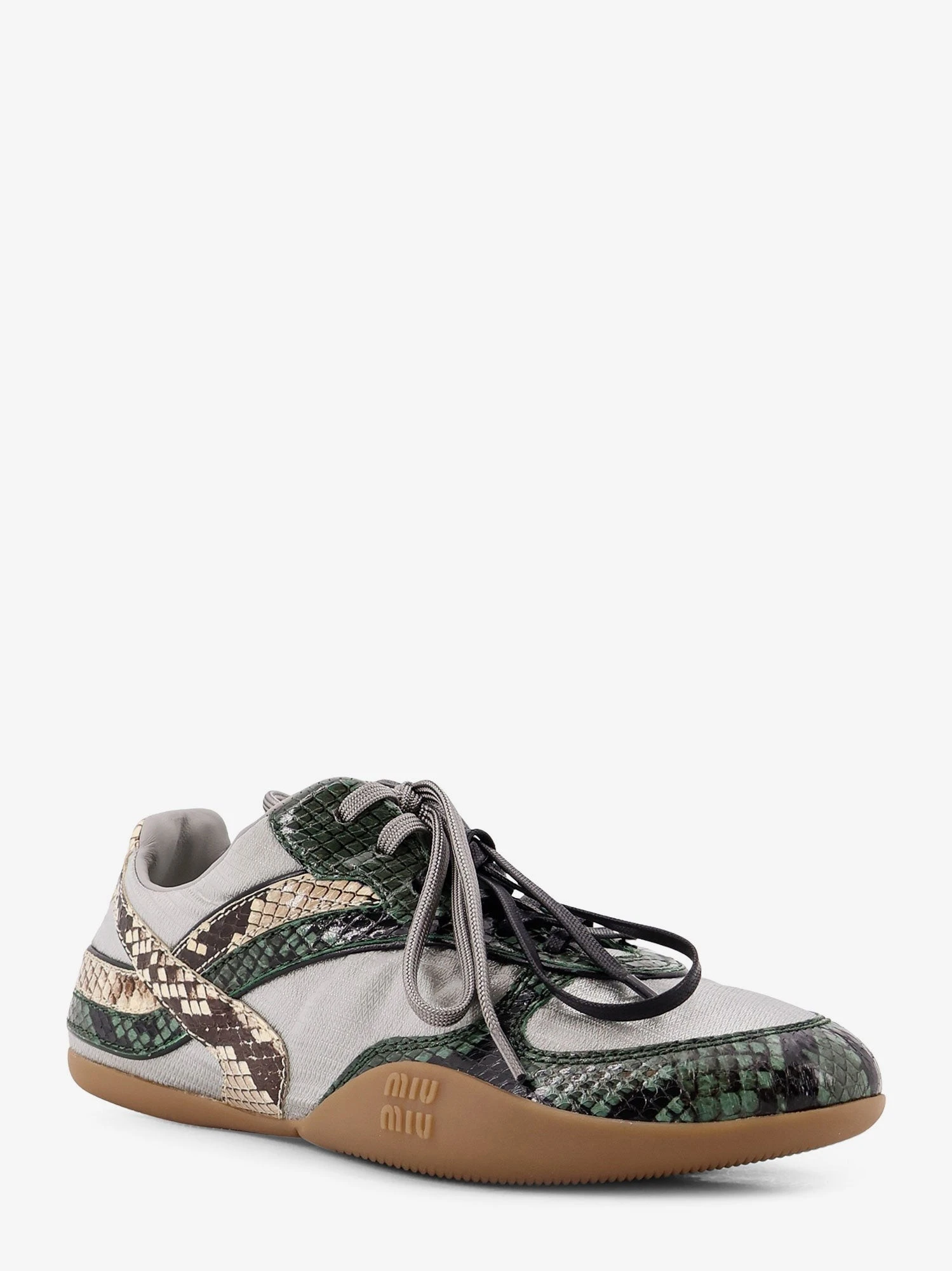 Gymnasium technical fabric and python-print Aisley sneakers.webp