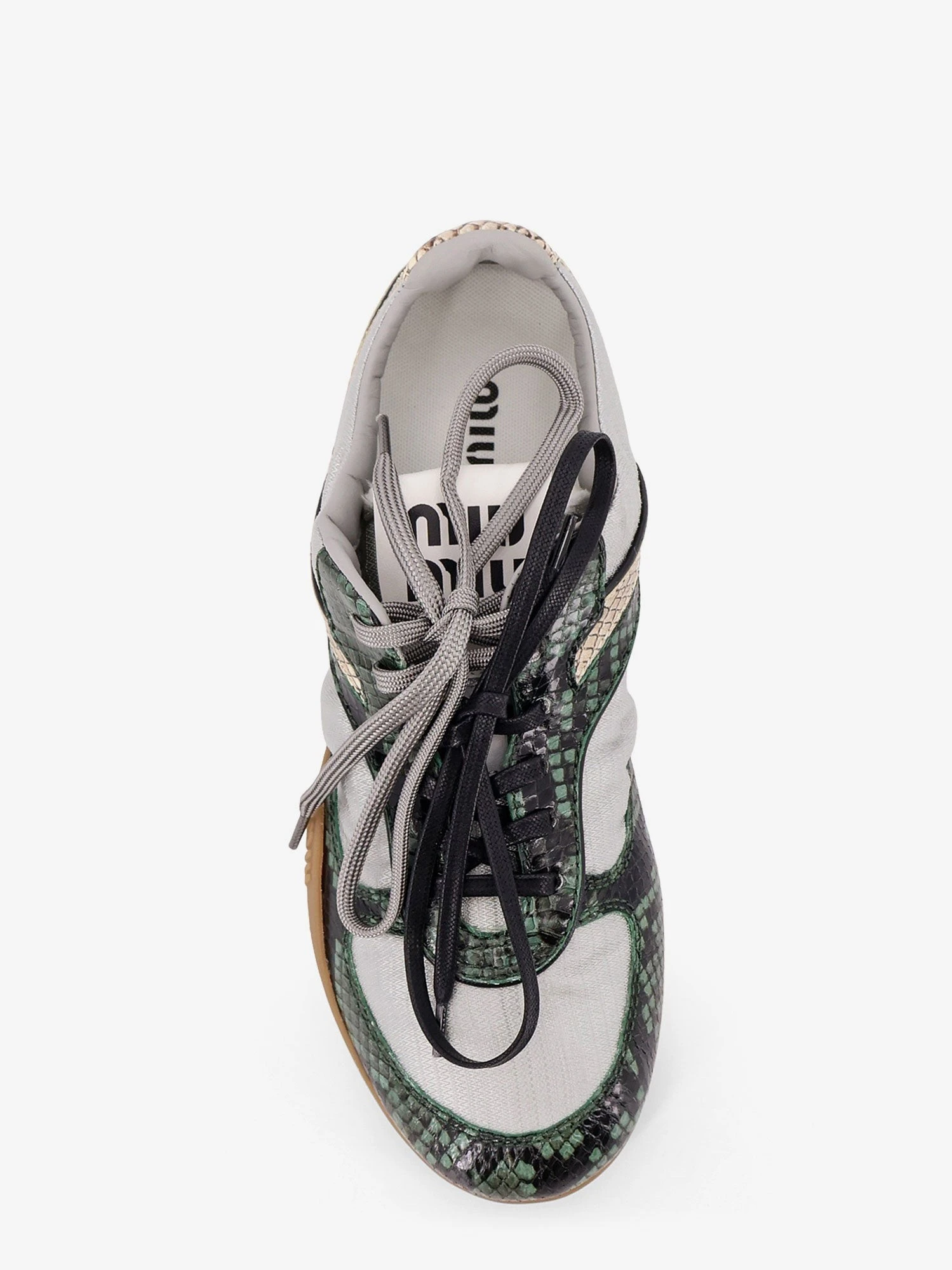 Gymnasium technical fabric and python-print Aisley sneakers.webp