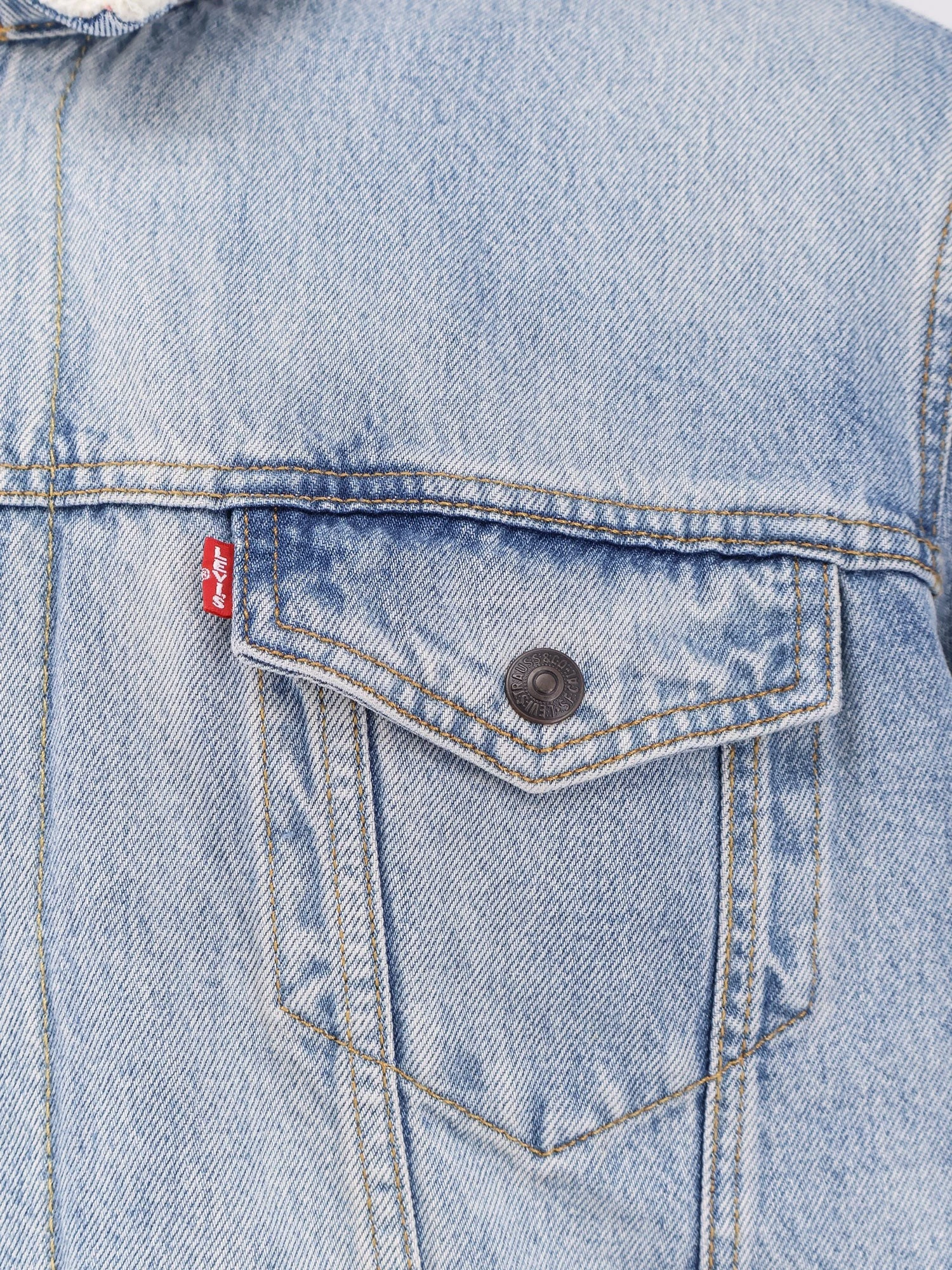 Denim jacket with Repreve® lining.webp