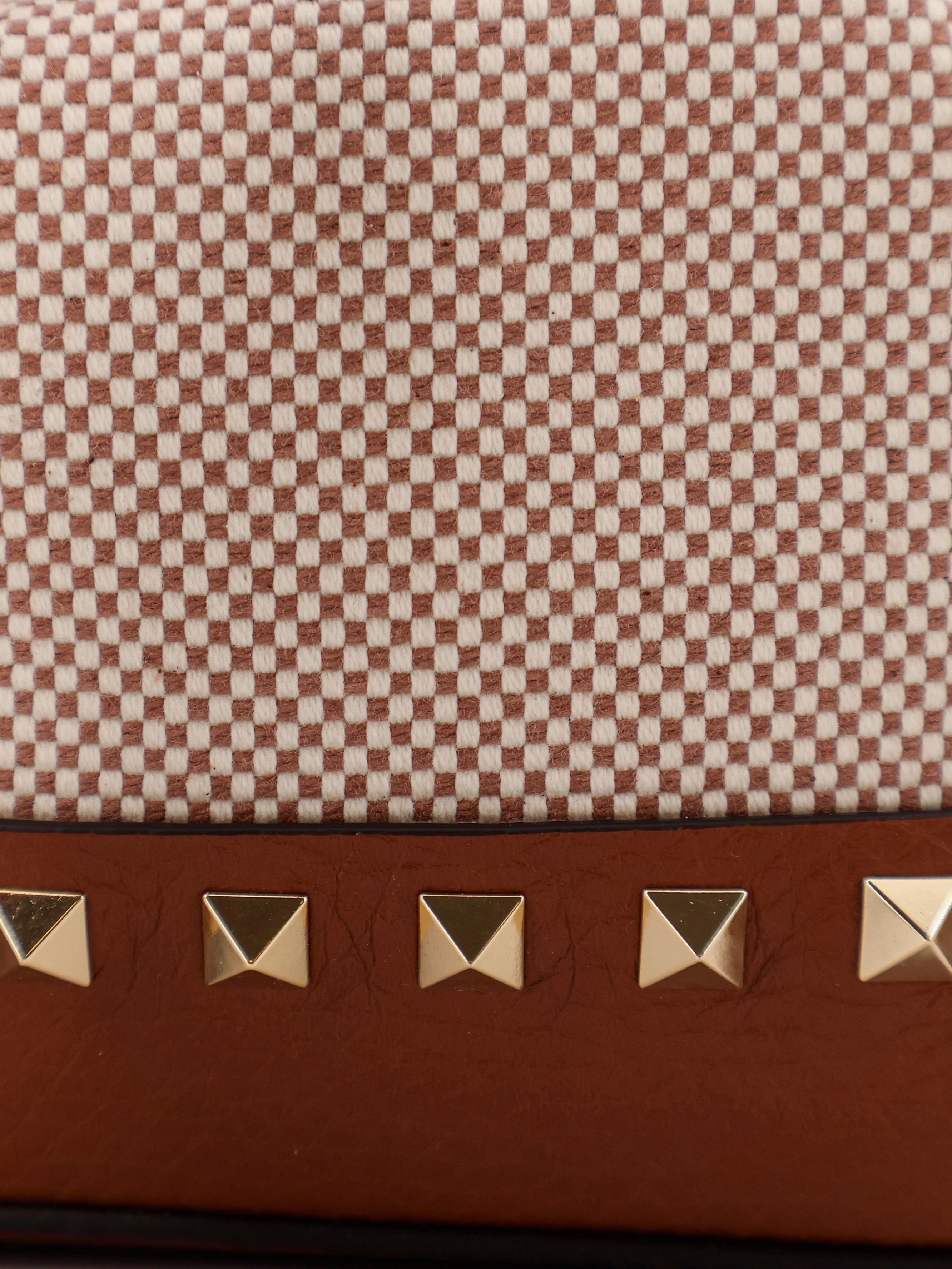 Rockstud Spike canvas and leather shoulder bag.webp