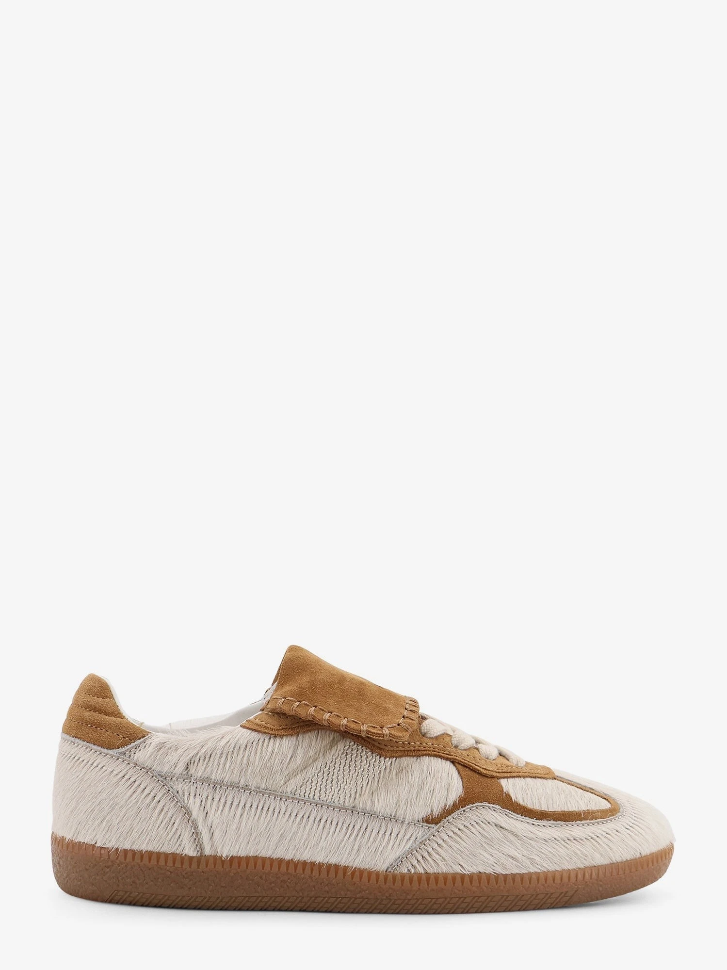 Tb.490 pony skin low-top sneakers with suede inserts.webp
