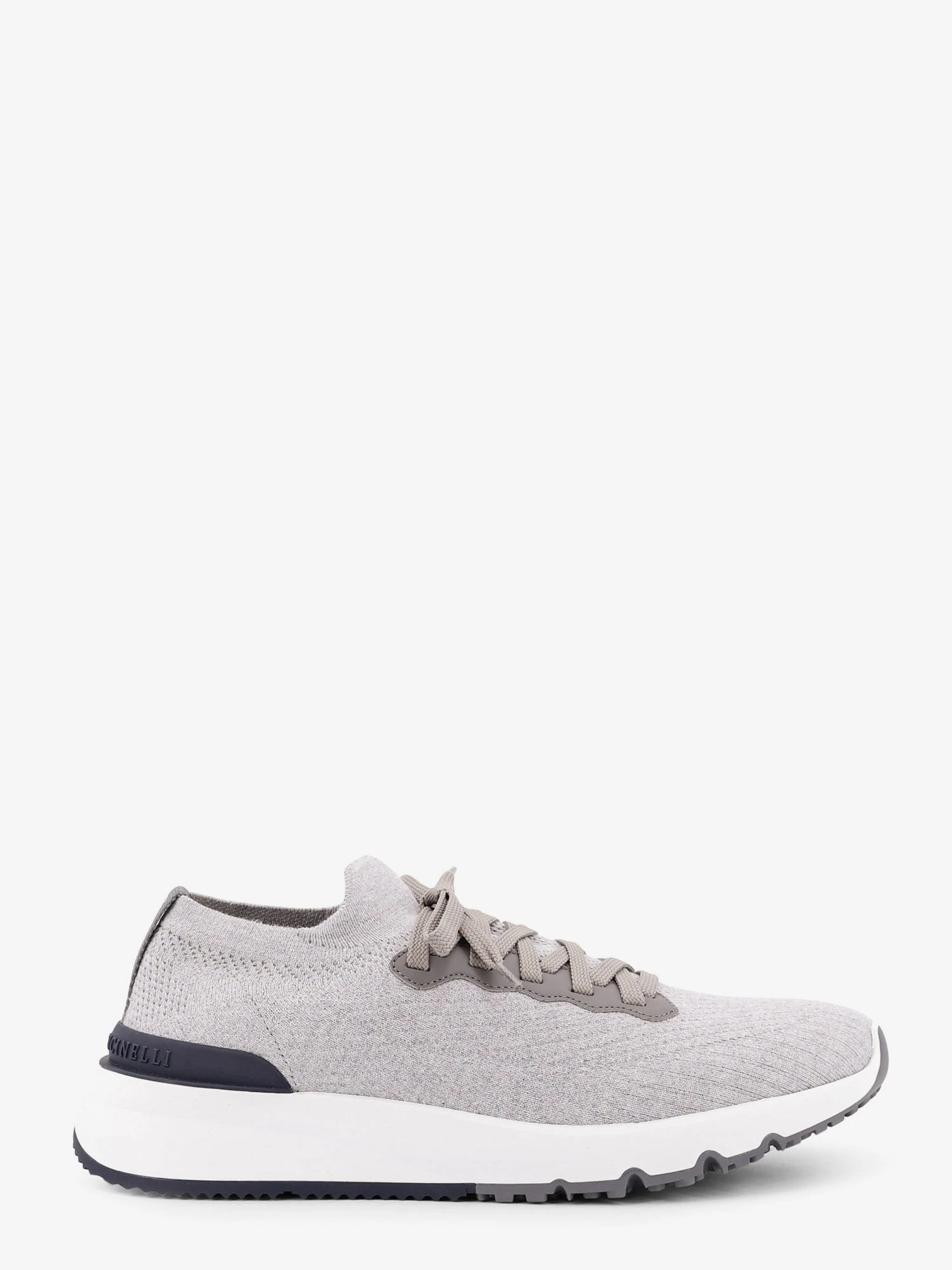 Low-top cotton knit and leather sneakers.webp