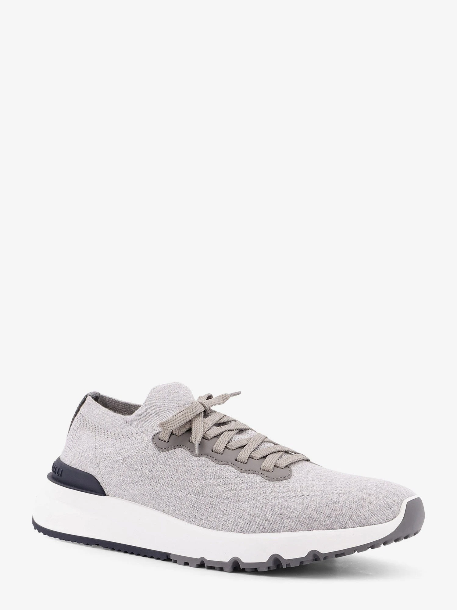 Low-top cotton knit and leather sneakers.webp