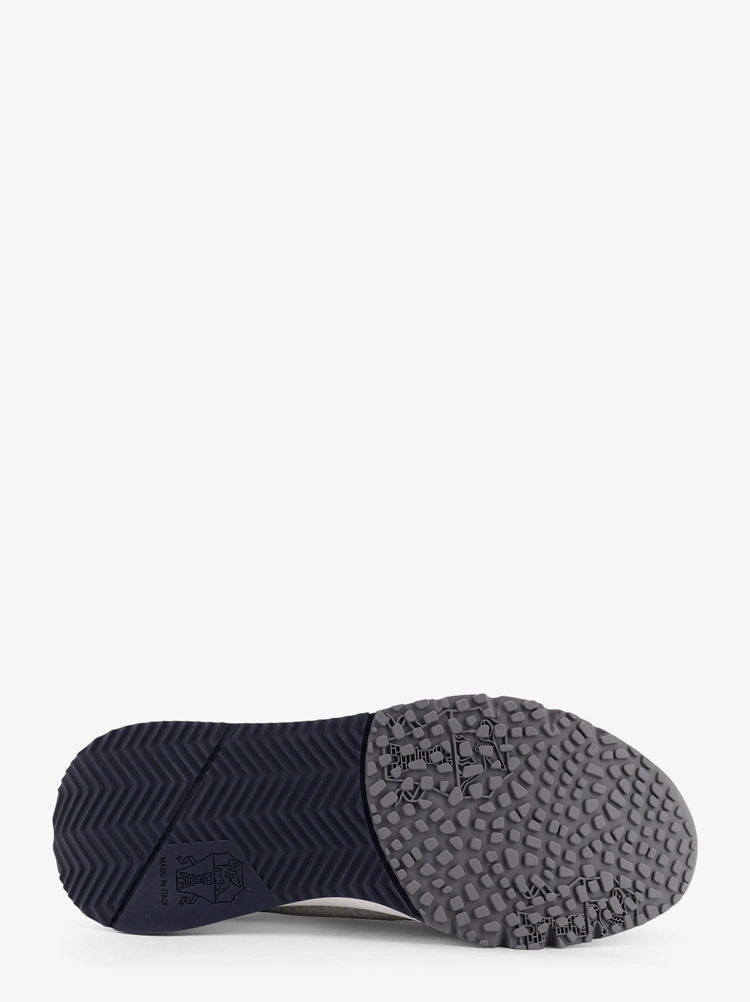 Low-top cotton knit and leather sneakers.webp