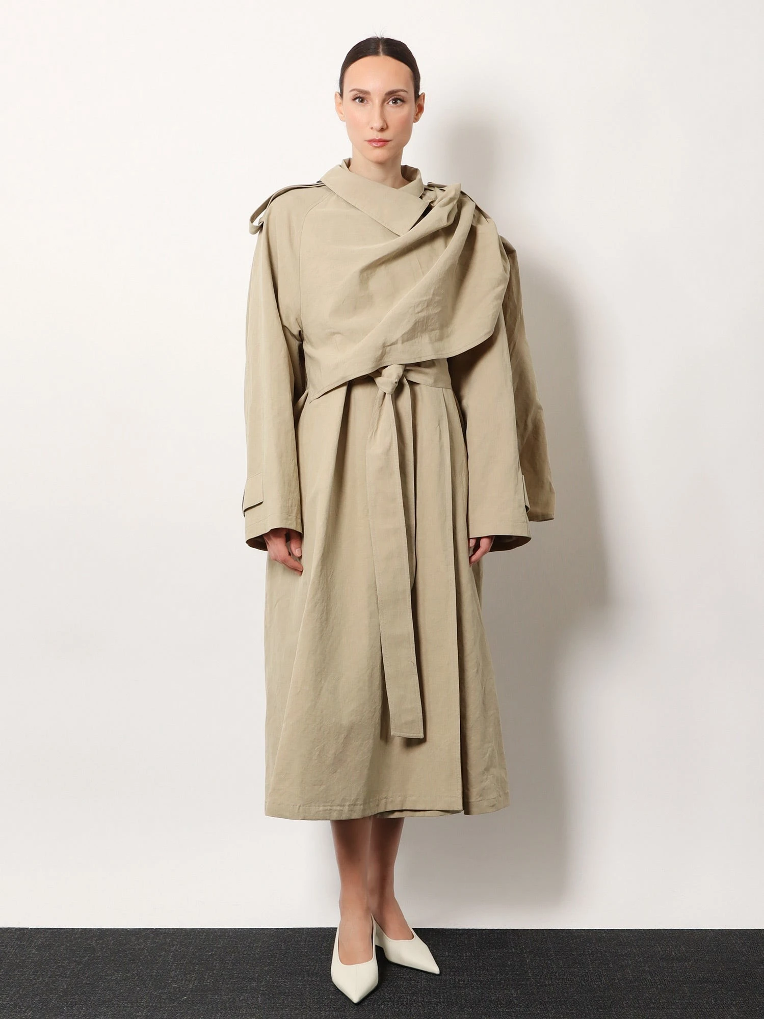 Lumira linen and cotton trench.webp