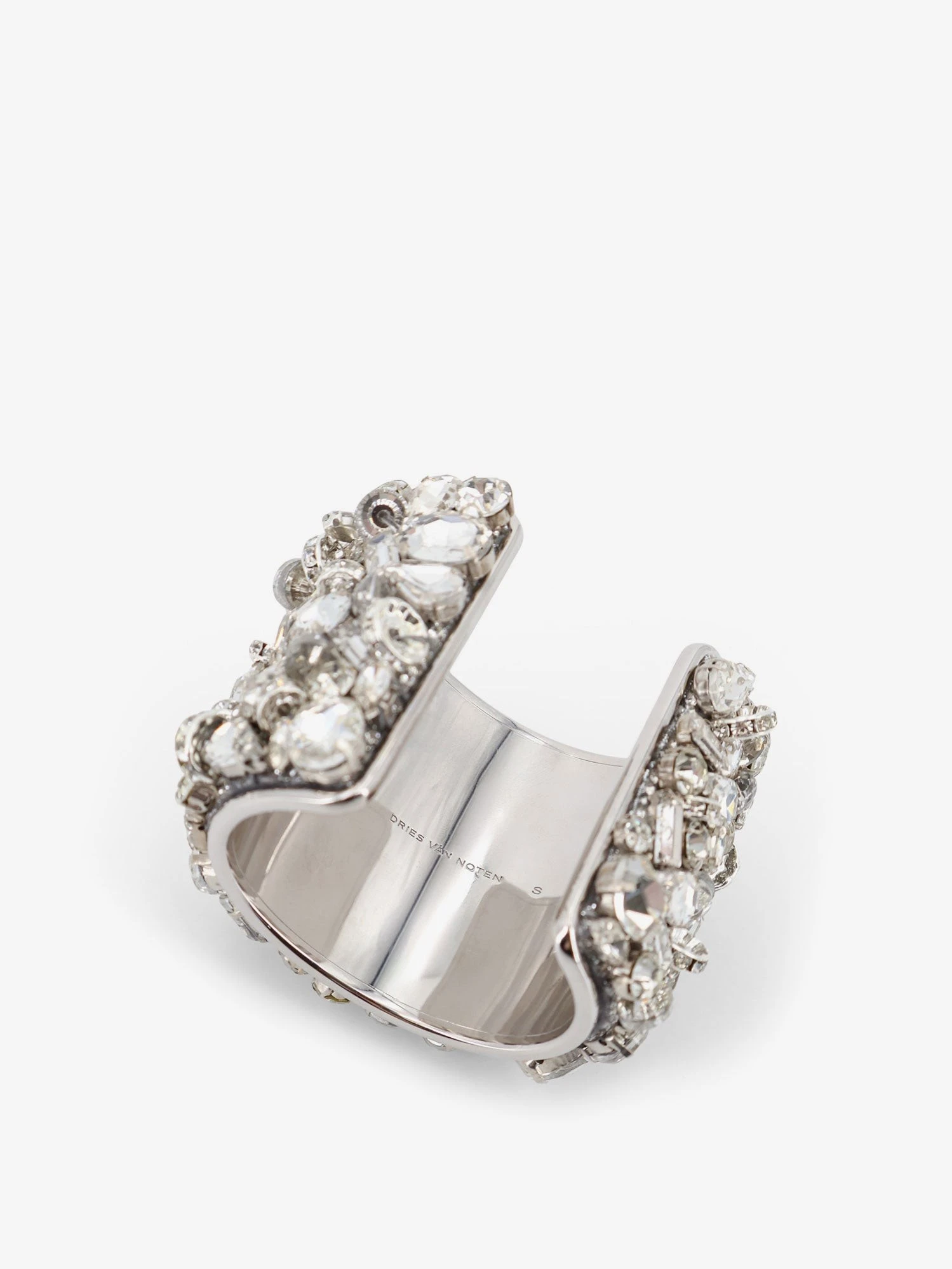 Brass bracelet with crystals.webp