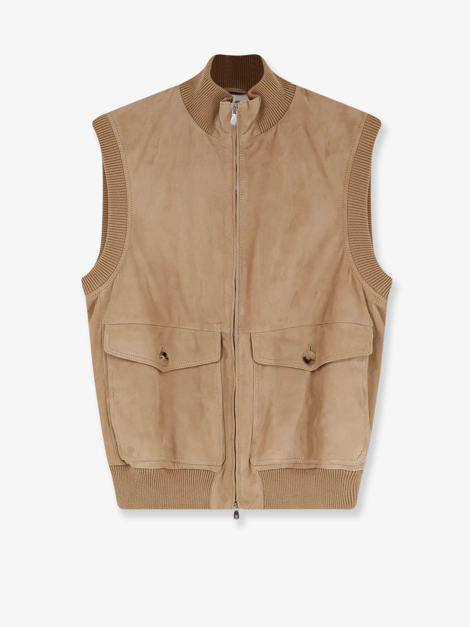 Sleeveless suede jacket.webp