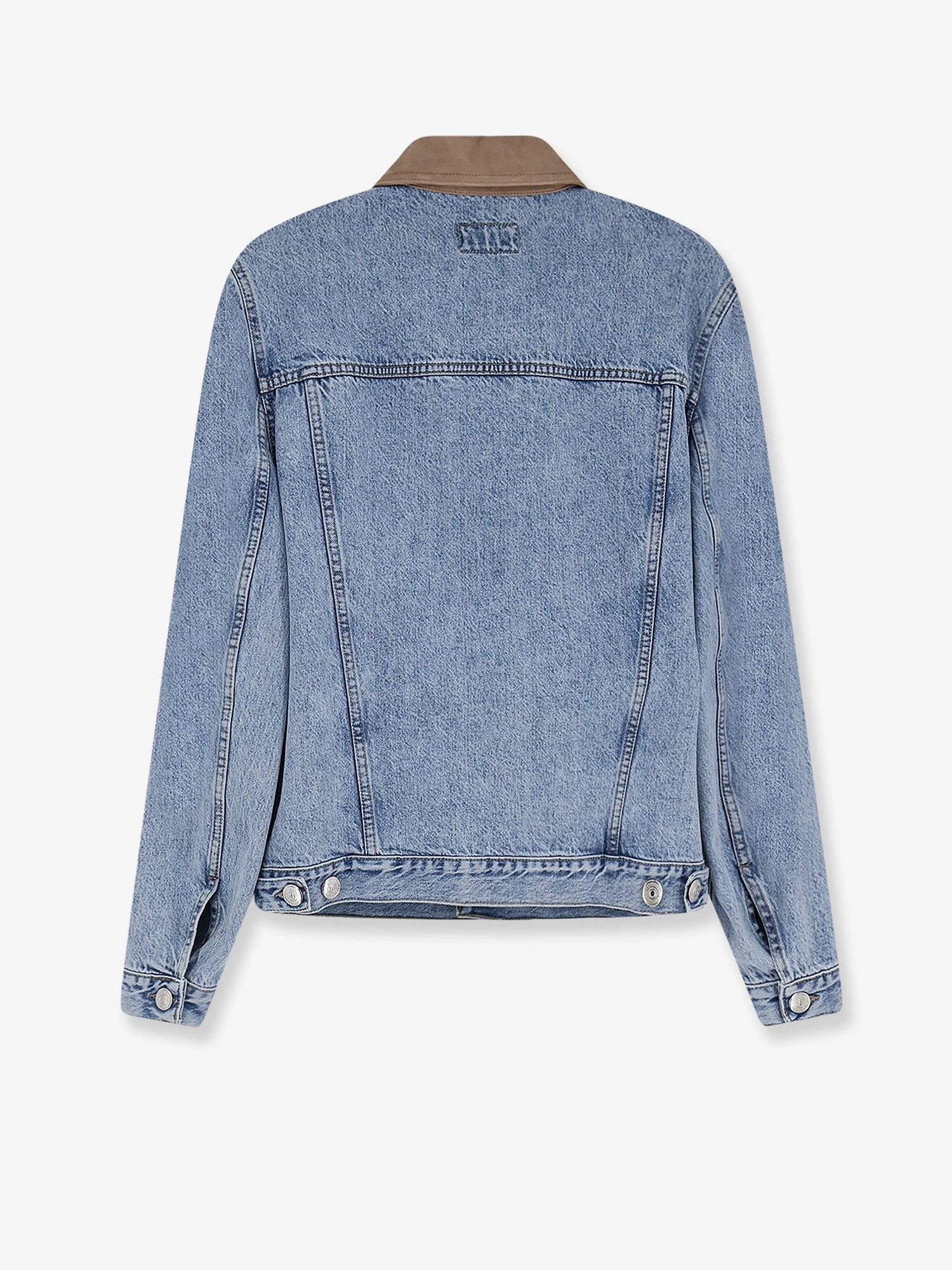Denim Jacket with suede collar.webp
