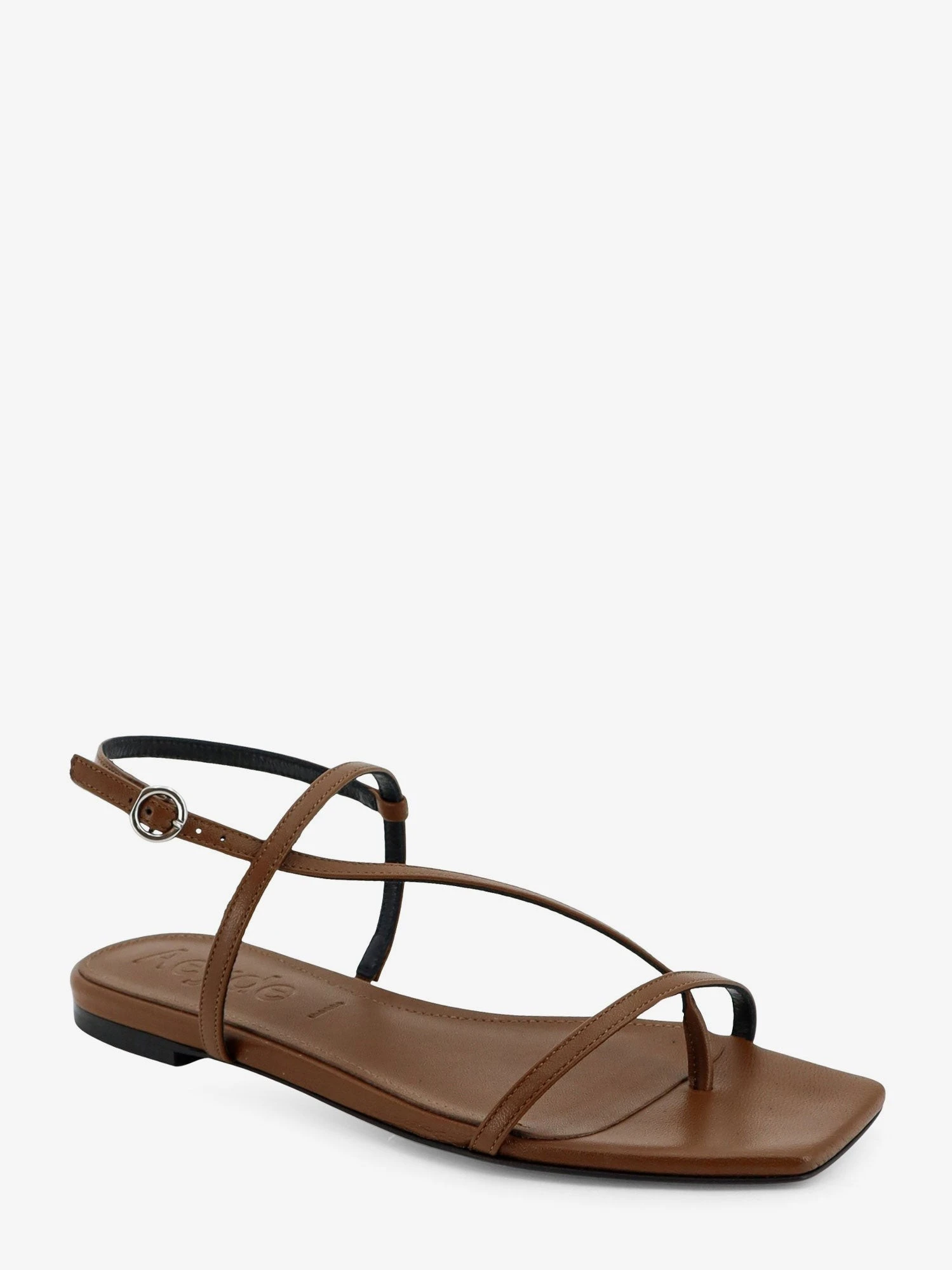 Ella flat leather sandals.webp