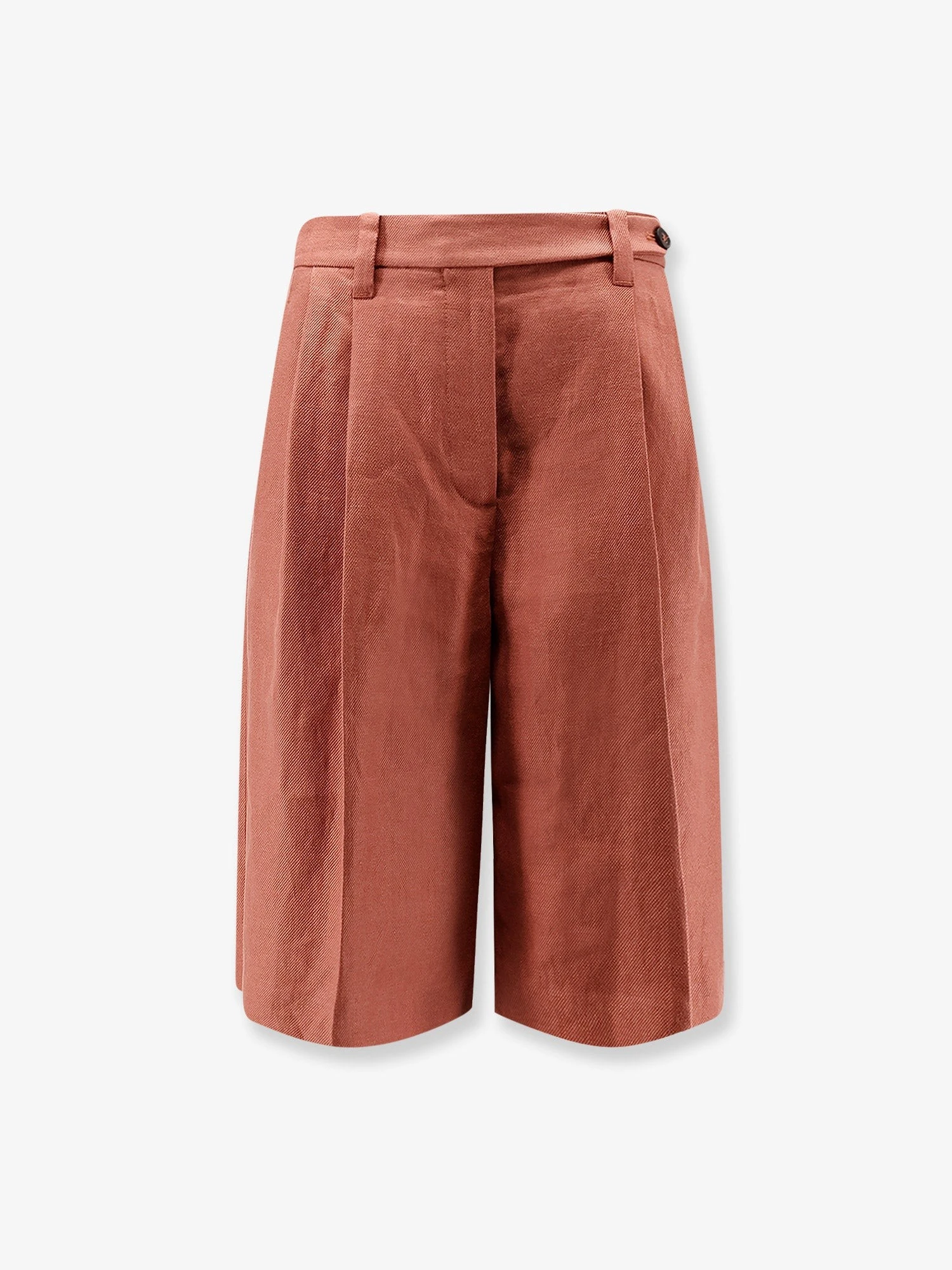 Linen shorts with Monili detail.webp