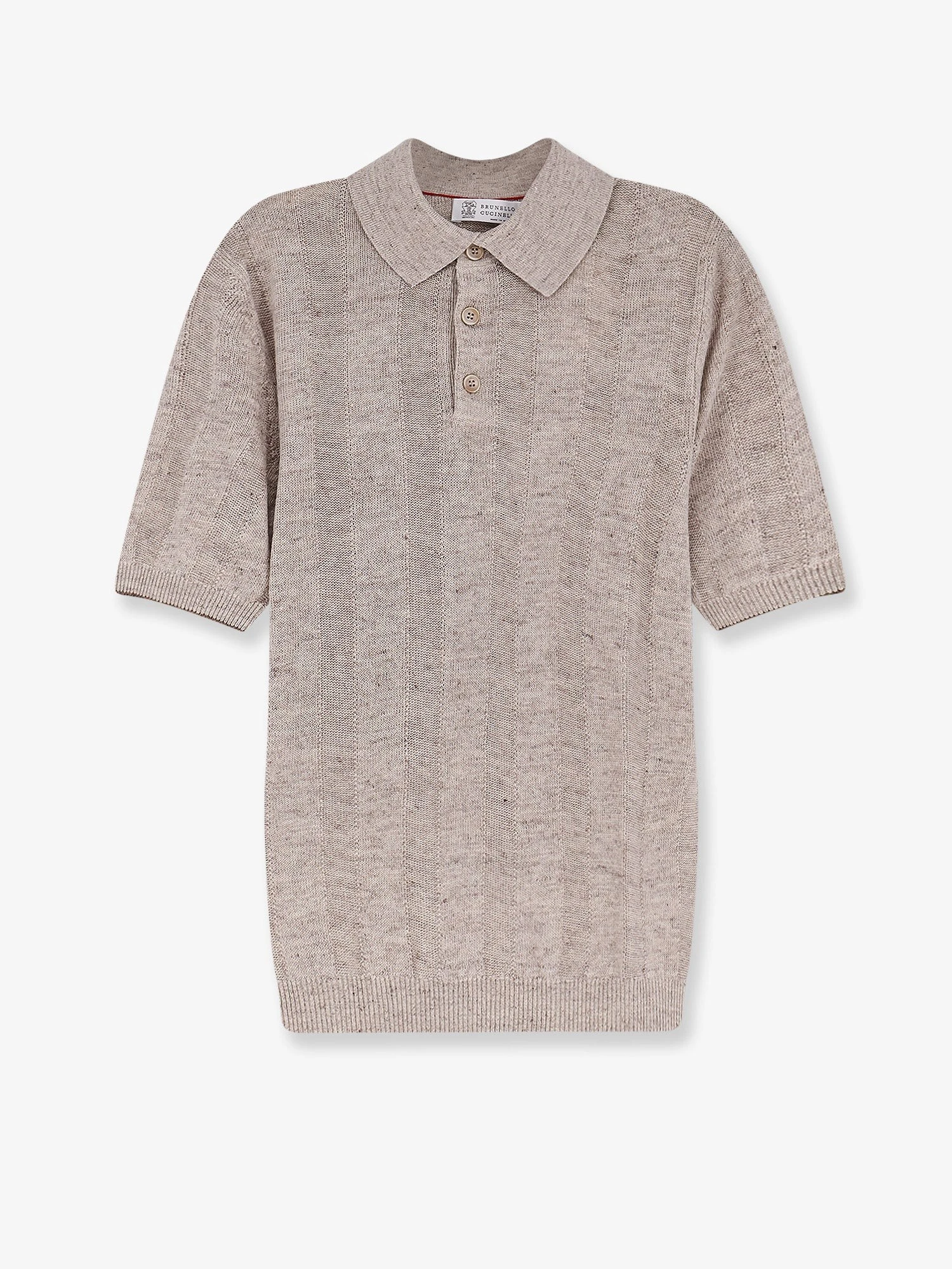 Linen and cotton blend polo shirt.webp