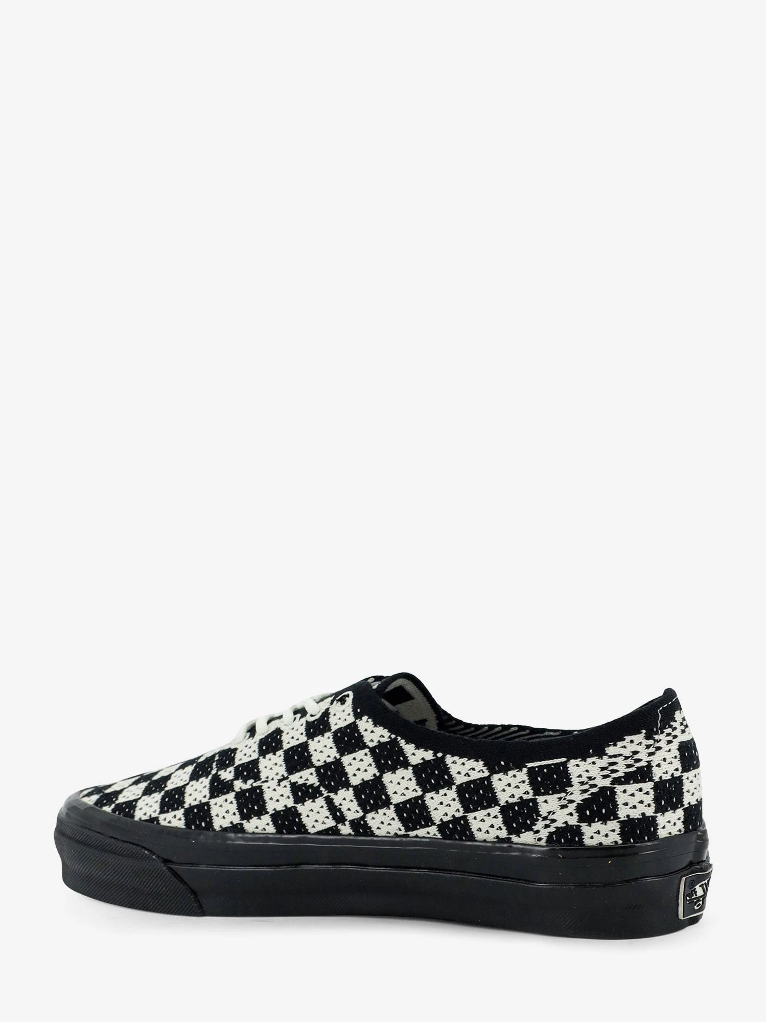 LX Authentic 44 fabric sneakers with a checkerboard pattern.webp