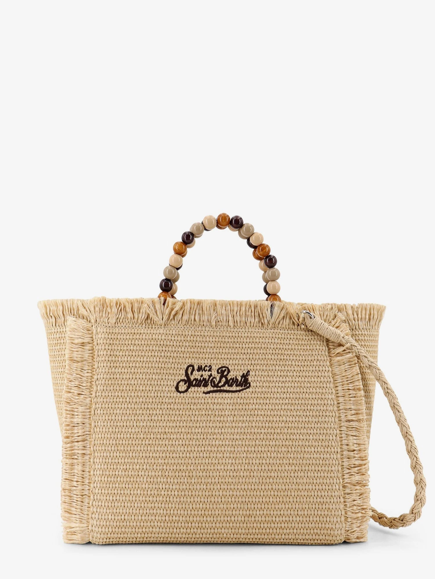 Colette Straw raffia handbag with wooden beads.webp