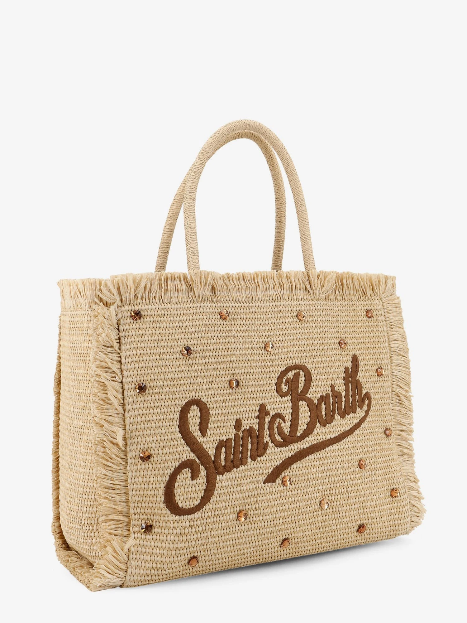 Vanity Straw raffia handbag with rhinestones.webp