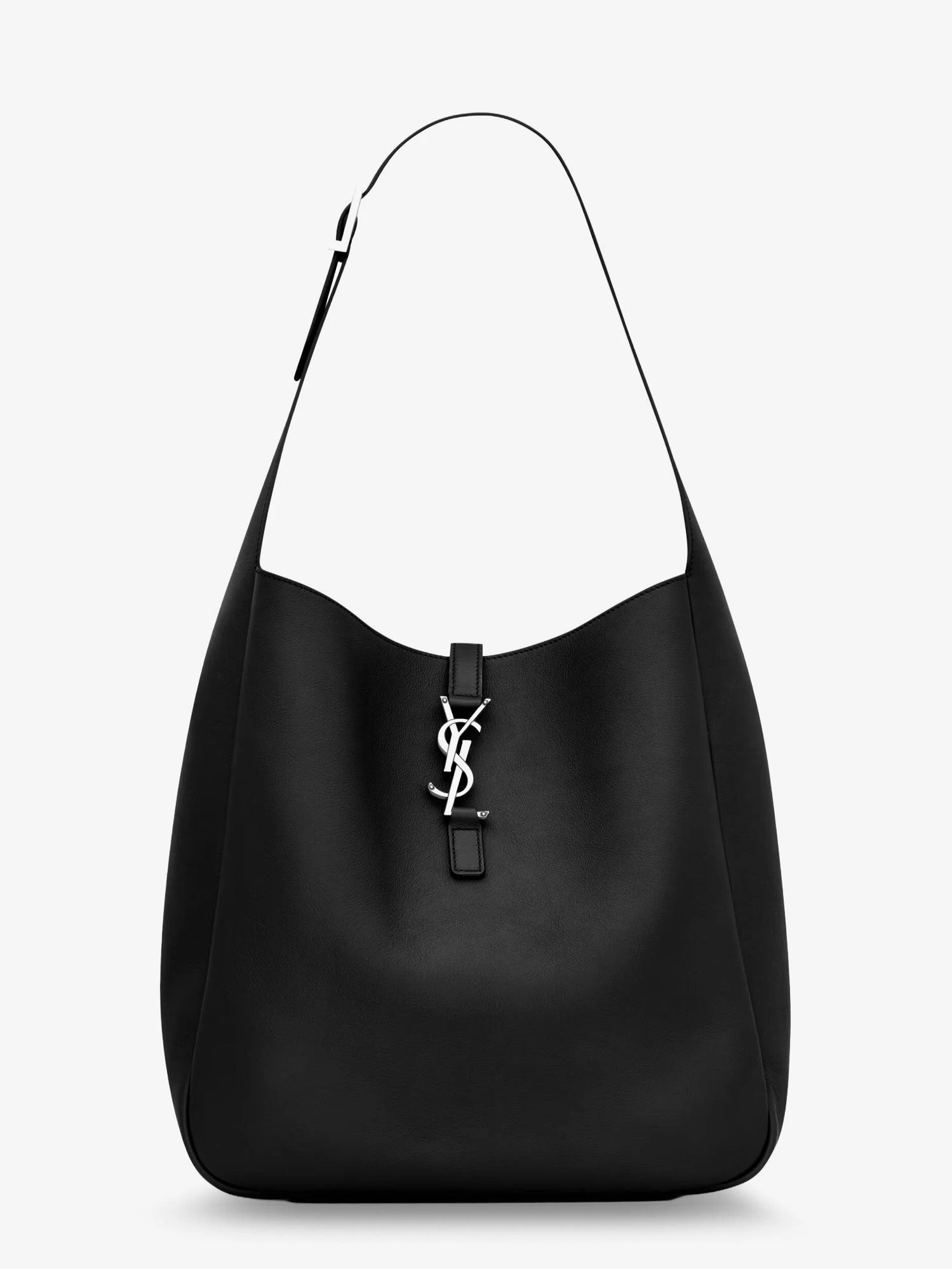 Le 5 à 7 leather shoulder bag with metal Cassandre logo.webp