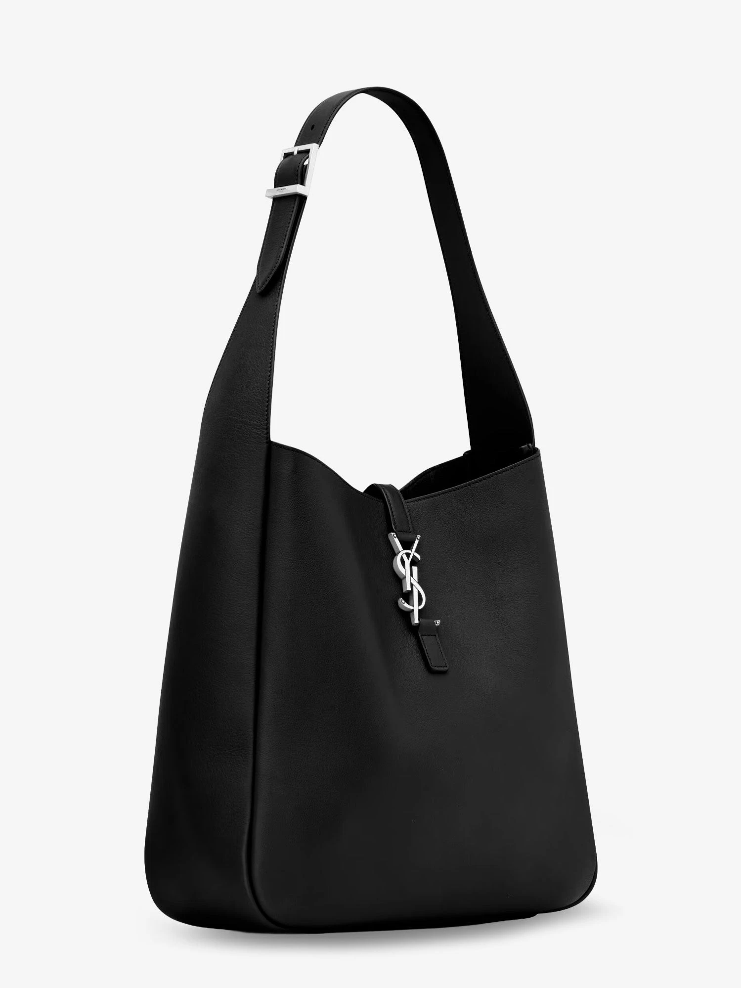 Le 5 à 7 leather shoulder bag with metal Cassandre logo.webp