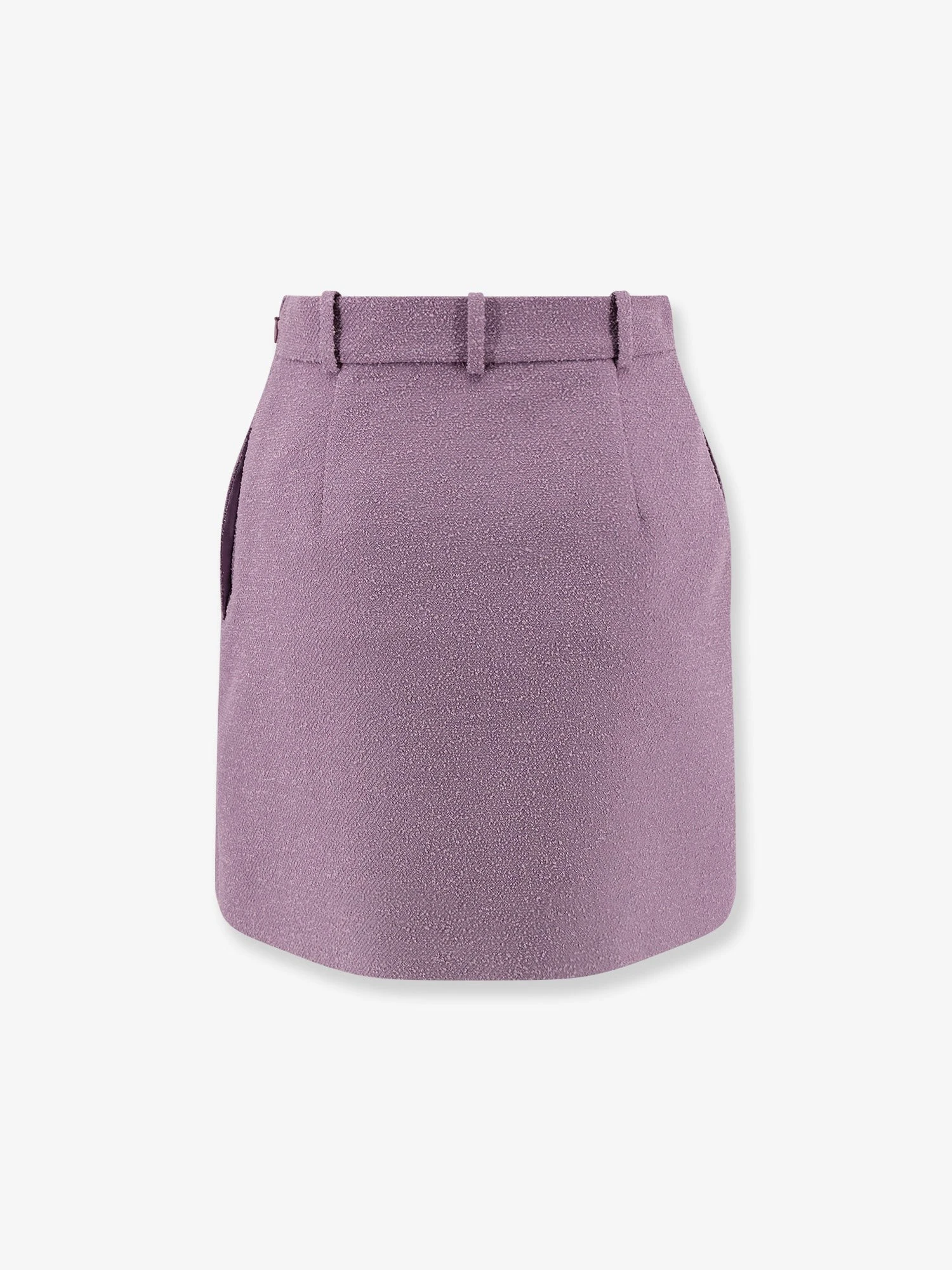 Bouclé virgin wool blend skirt.webp