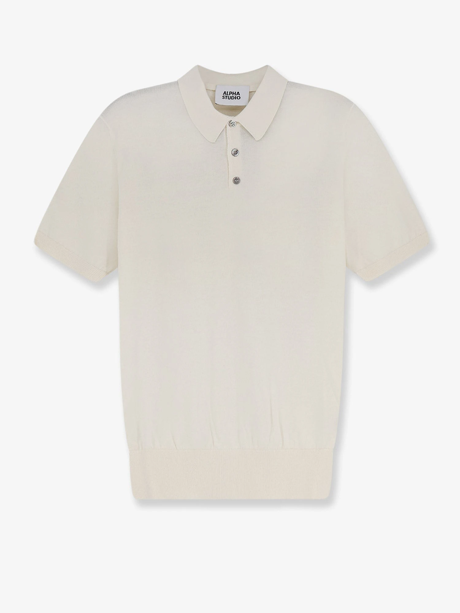 Cotton and silk blend polo shirt.webp